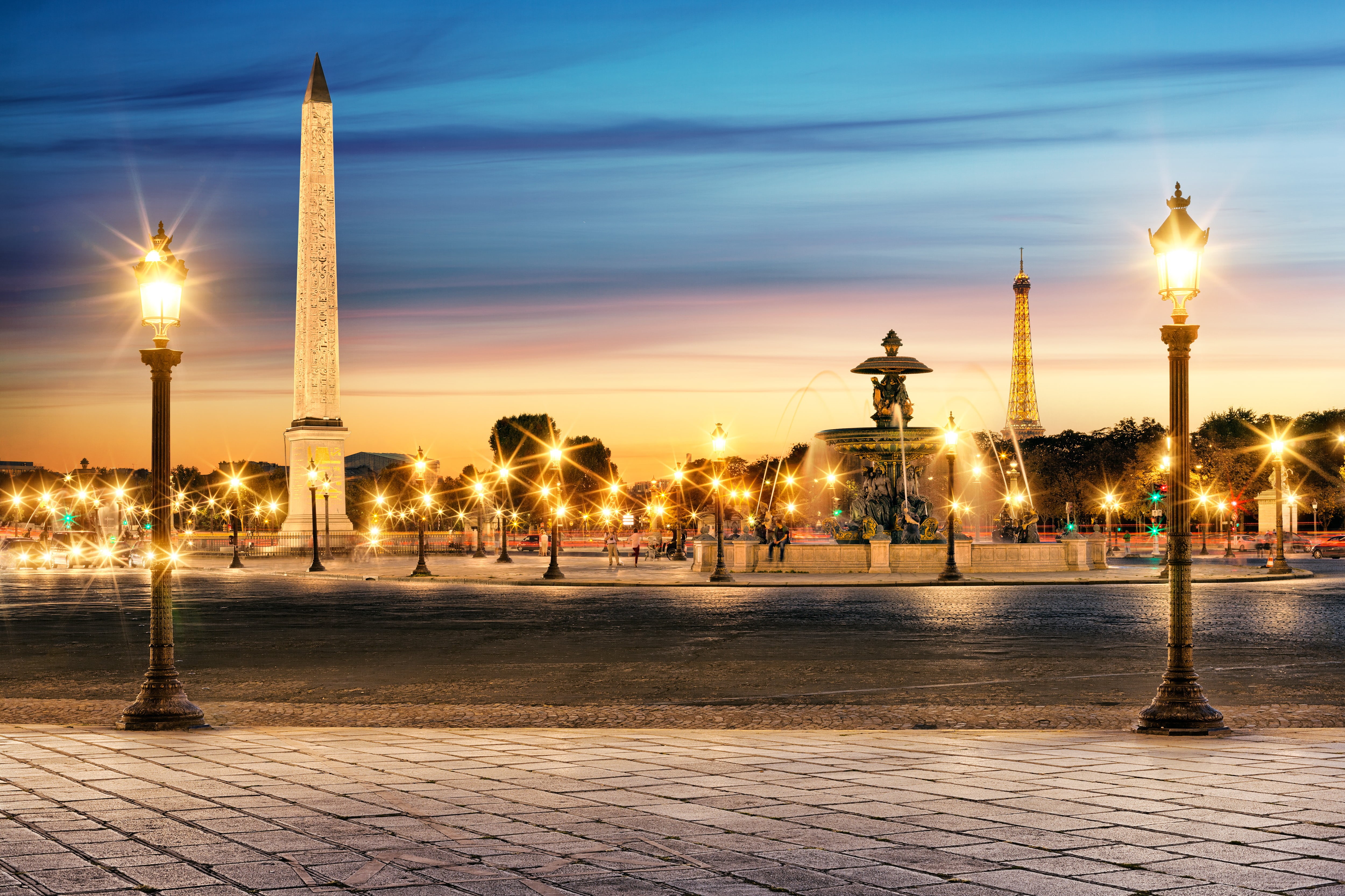 Concorde, lights, tourist, lighting equipment, travel, post, street, cityscape, outdoors, street Light, architectural column, gray, urban Skyline, obelisk of Luxor, HD Wallpaper