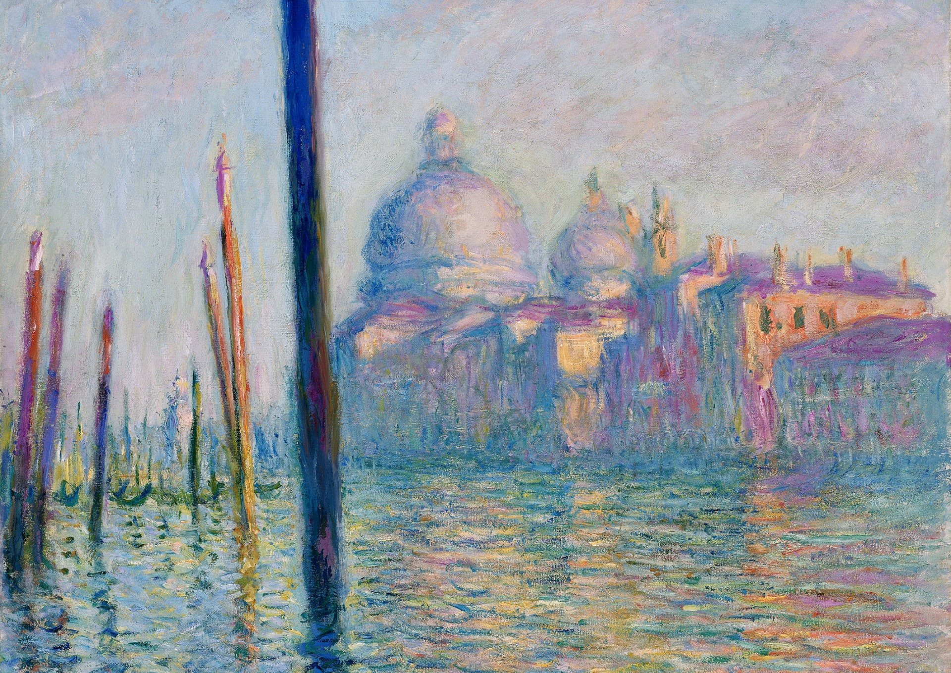 Claude Monet, picture, the urban landscape, The Grand Canal in Venice, 1080P, HD Wallpaper
