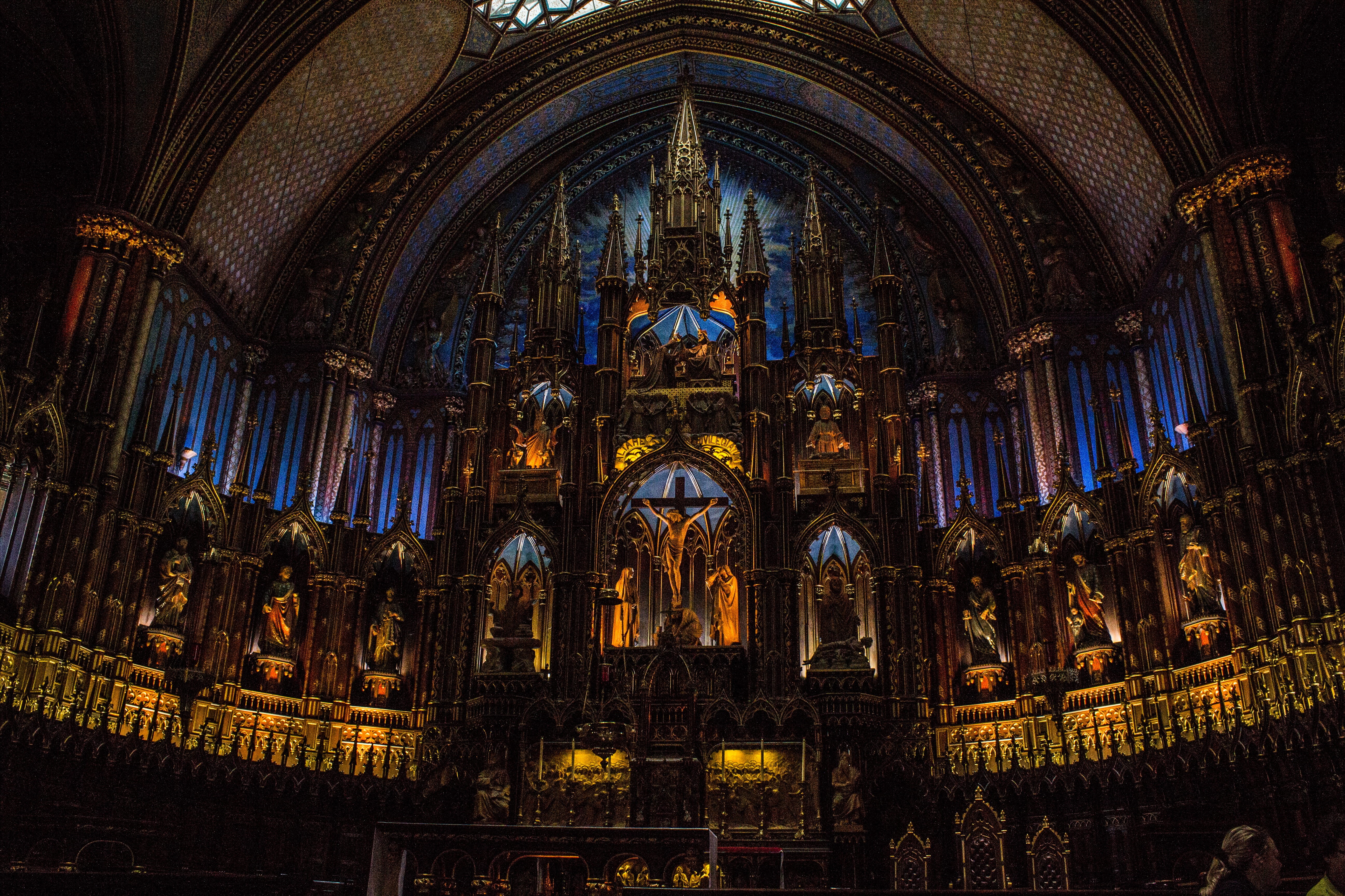 church, travel destinations, pipe organ, ceiling, photography, built structure, low, indoors, arch, temple, hall, no people, interior, building, spirituality, HD Wallpaper