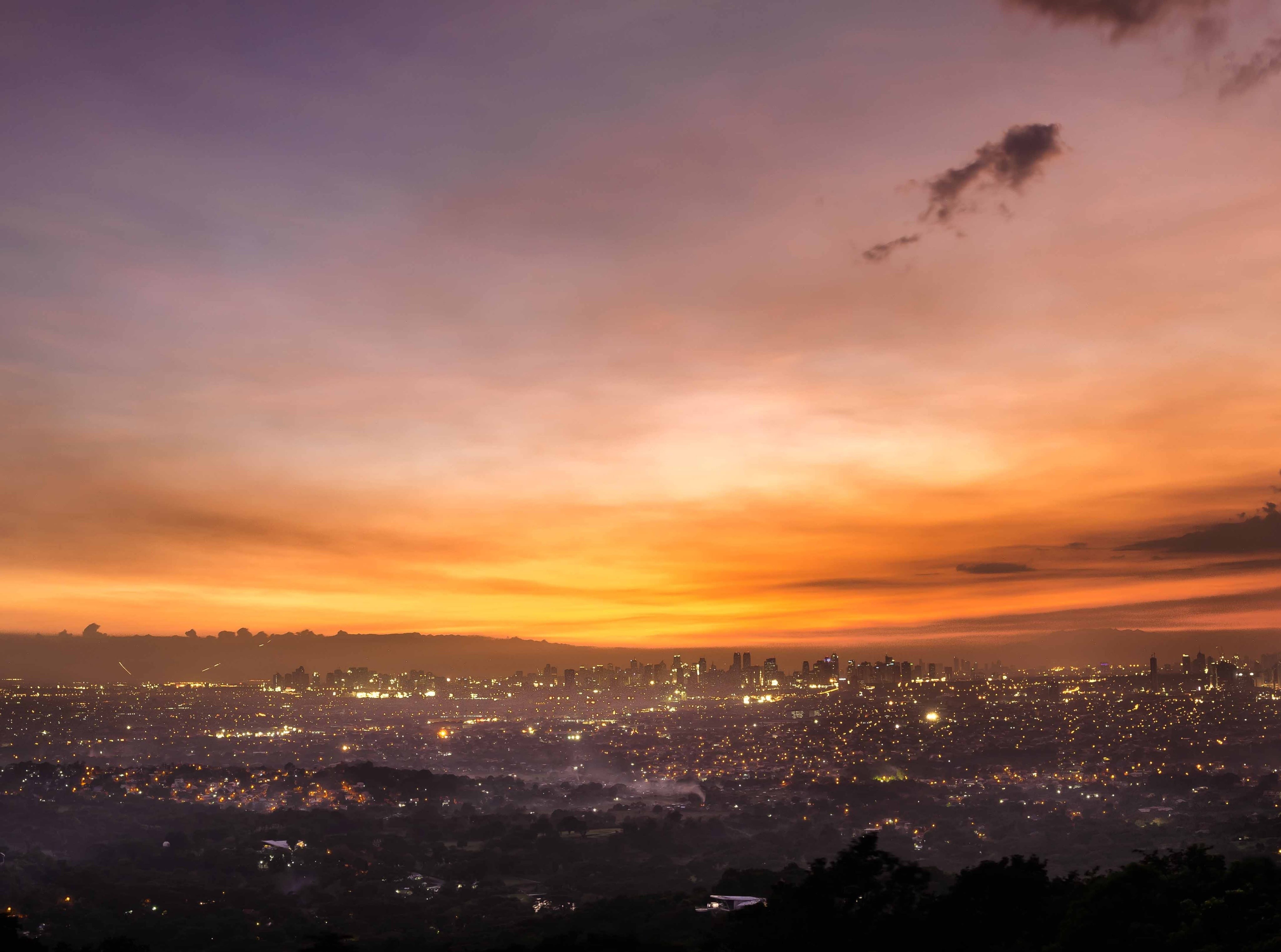 cloud - sky, Team, pilipinas, beauty in nature, cityscape, Manila, building, nature, building exterior, city, outdoors, Sunset, calabarzon, Lights, romantic sky, HD Wallpaper