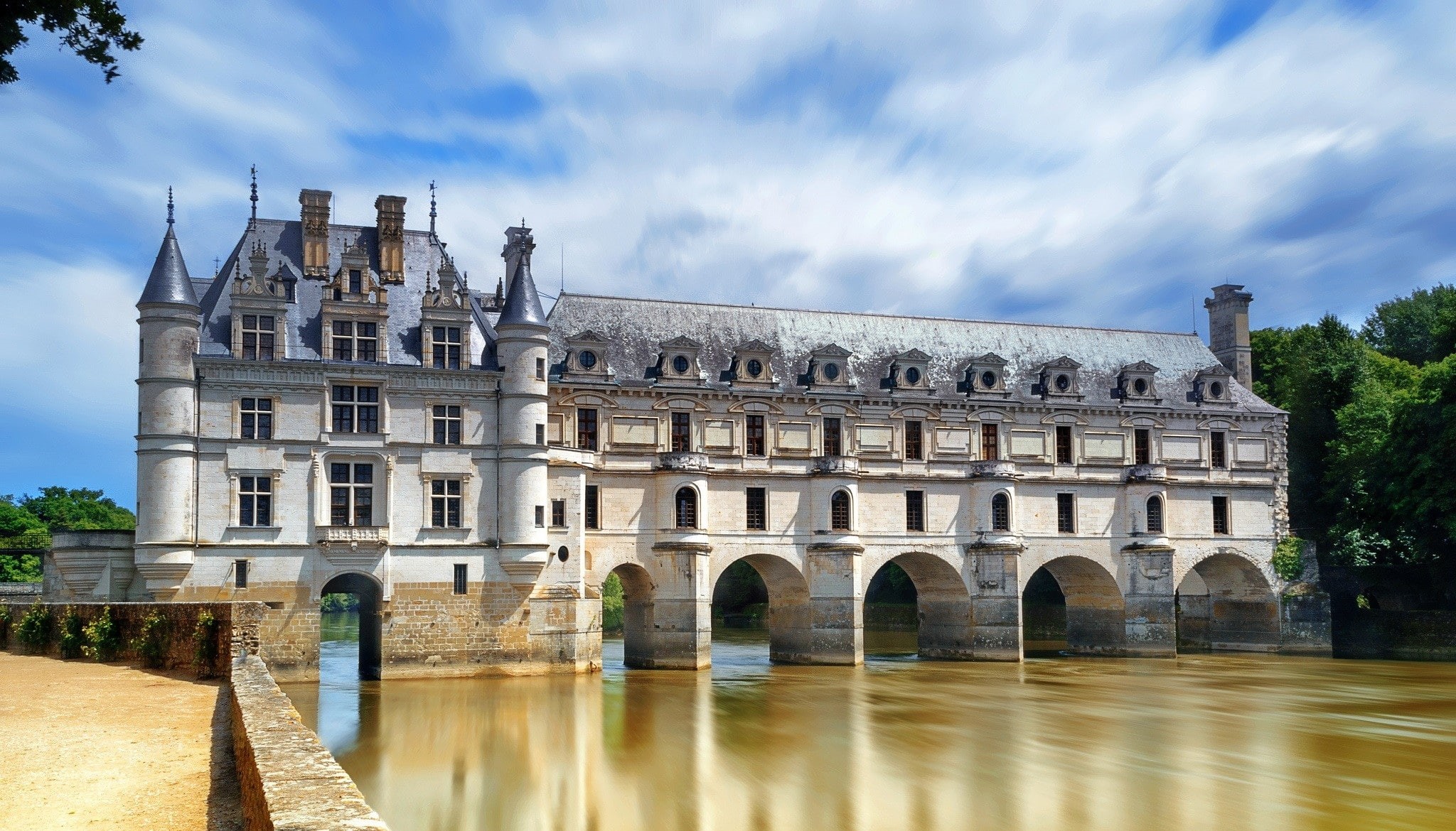 Castles, 1080P, Château de Chenonceau, HD Wallpaper