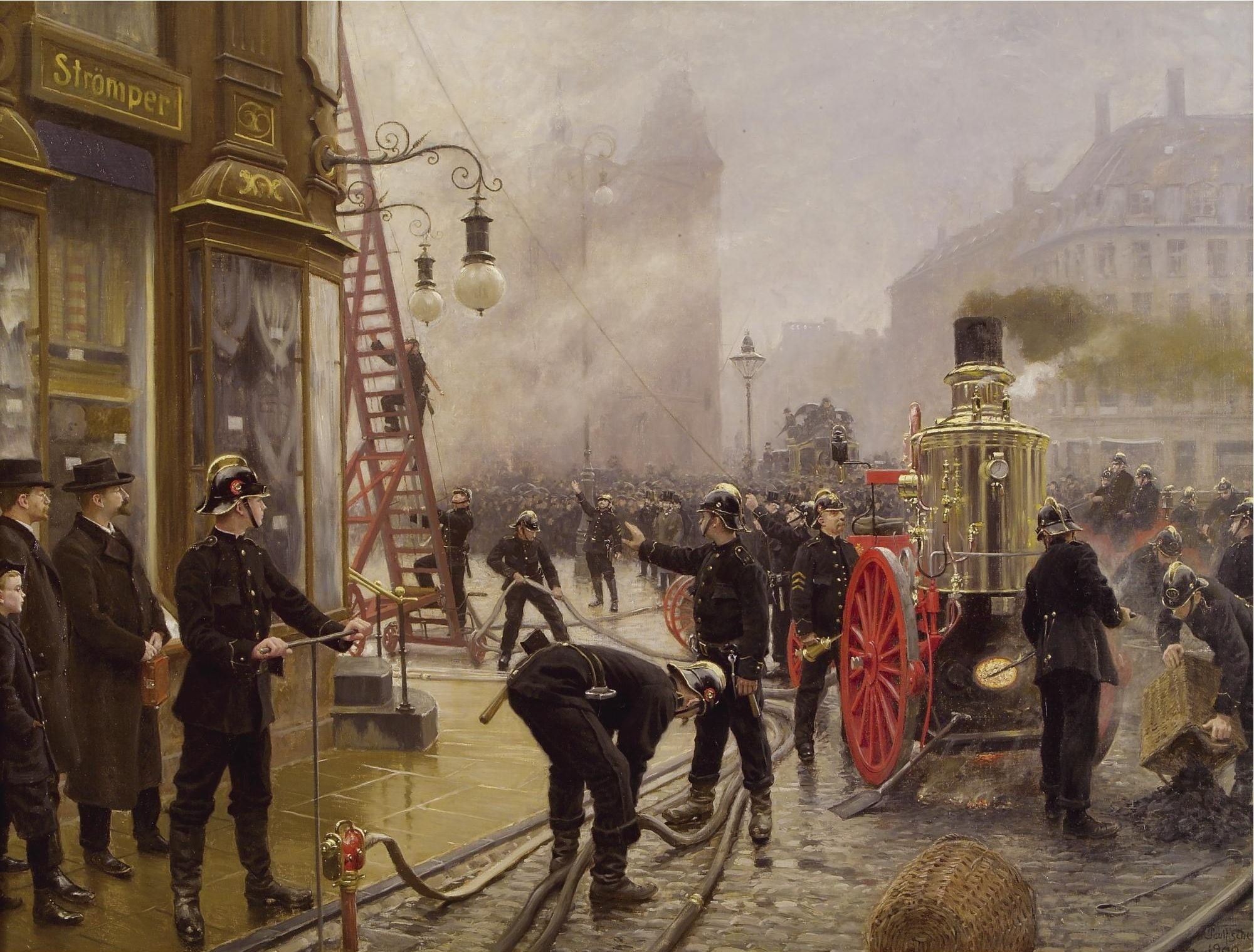 Paul Gustav Fischer, painting, 1080P, classical art, HD Wallpaper