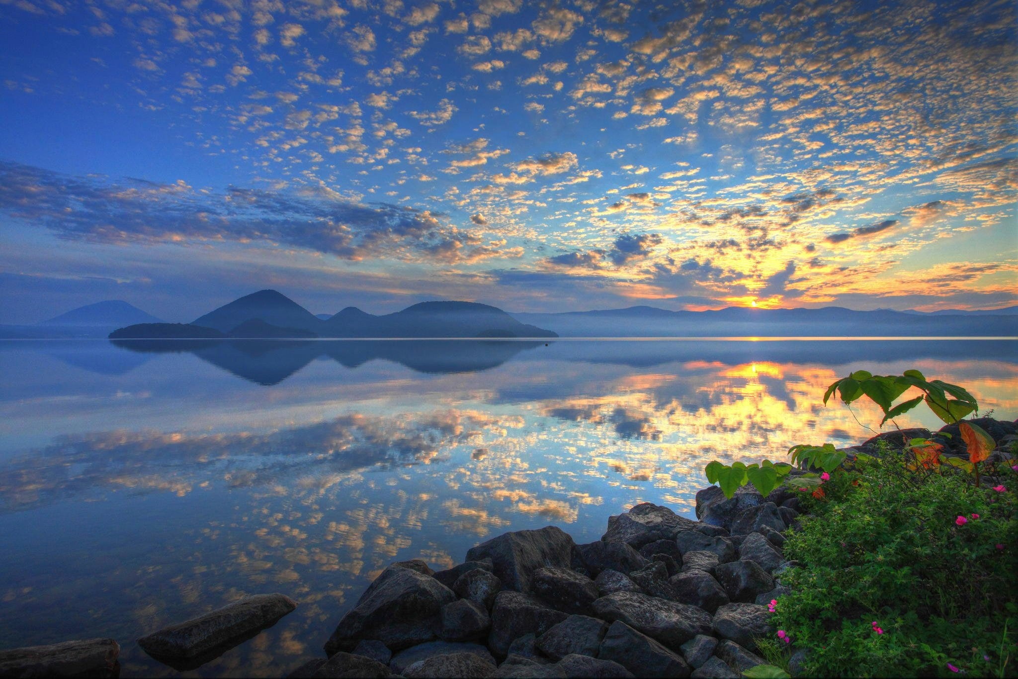 1080P, toya, lake, hokkaido, japan, HD Wallpaper