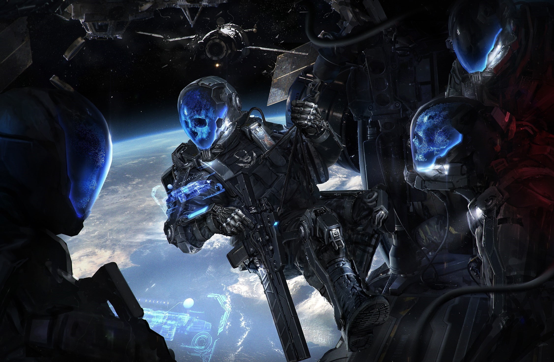 fiction, 1080P, space, army, science fiction, science, HD Wallpaper