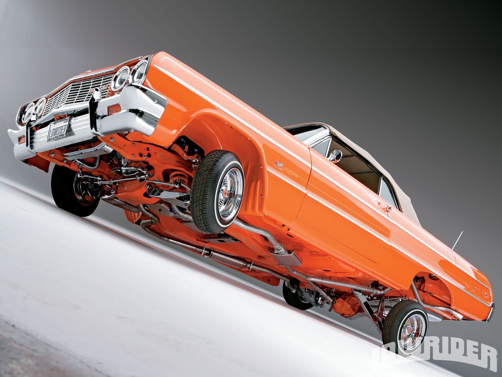 vintage, cars, impala, orange, coupe, hd, low, chevrolet, 720P, rider, HD Wallpaper
