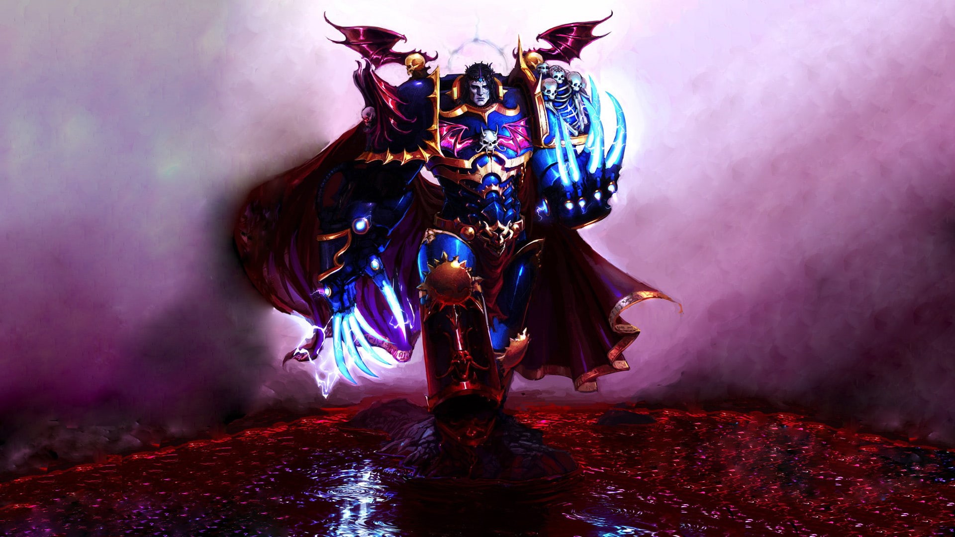 marines, male, space, 40k, hd, 1080P, k, character, anime, video games, warhammer, HD Wallpaper