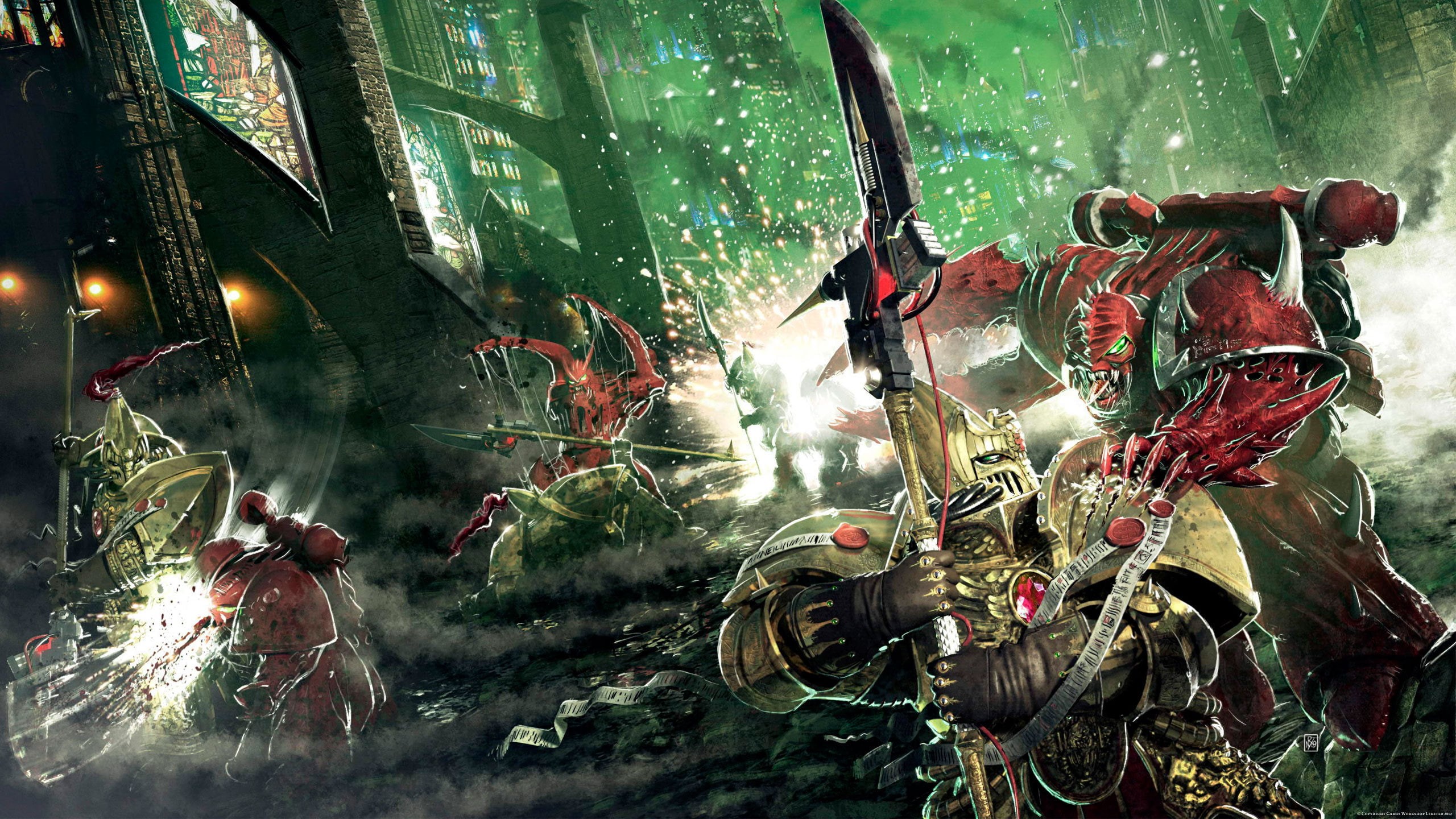 video games, 40k, marines, 2K, hd, space, k, warhammer, HD Wallpaper