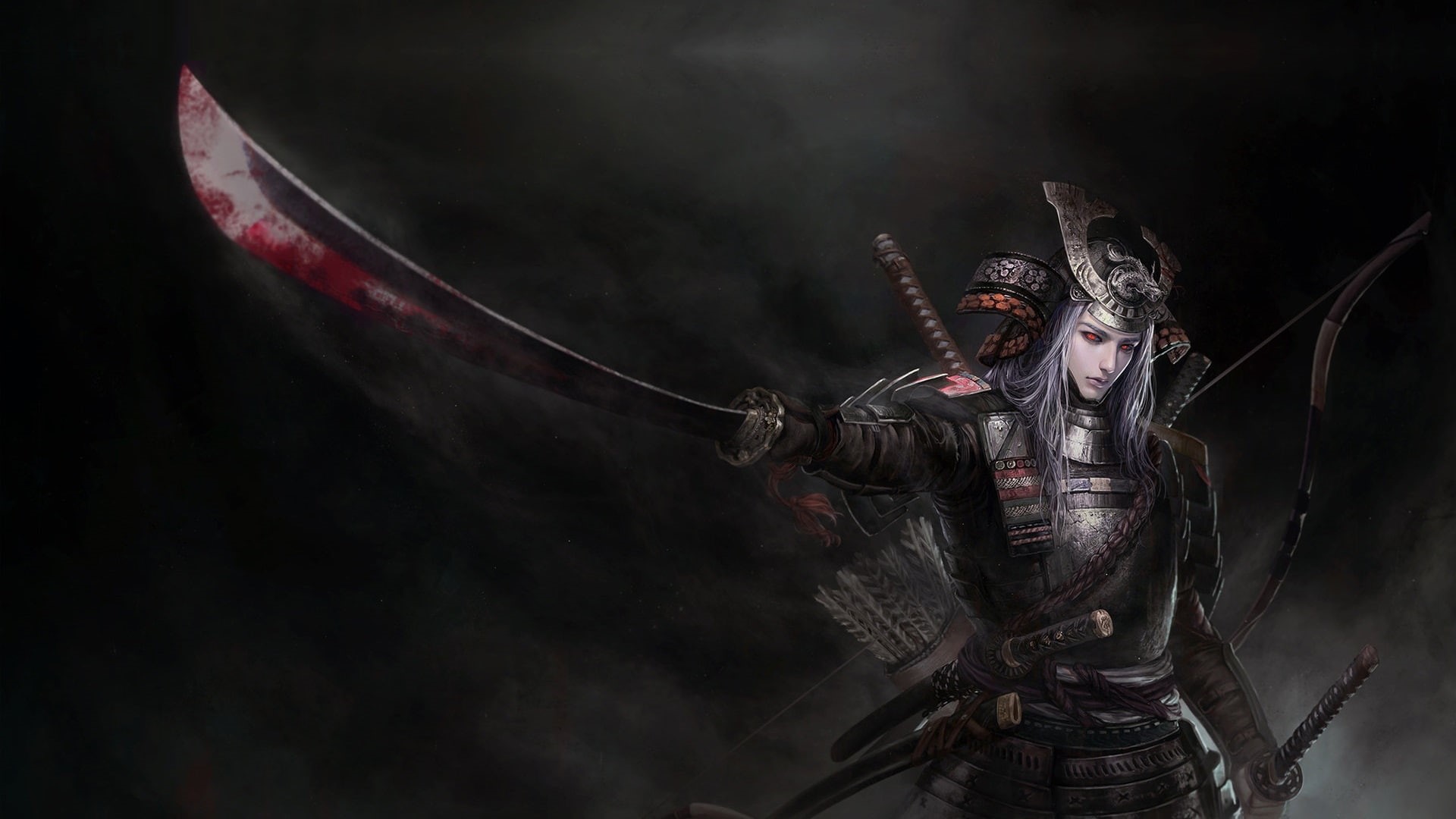 tian zi, art, 1080P, fantasy, warrior, HD Wallpaper