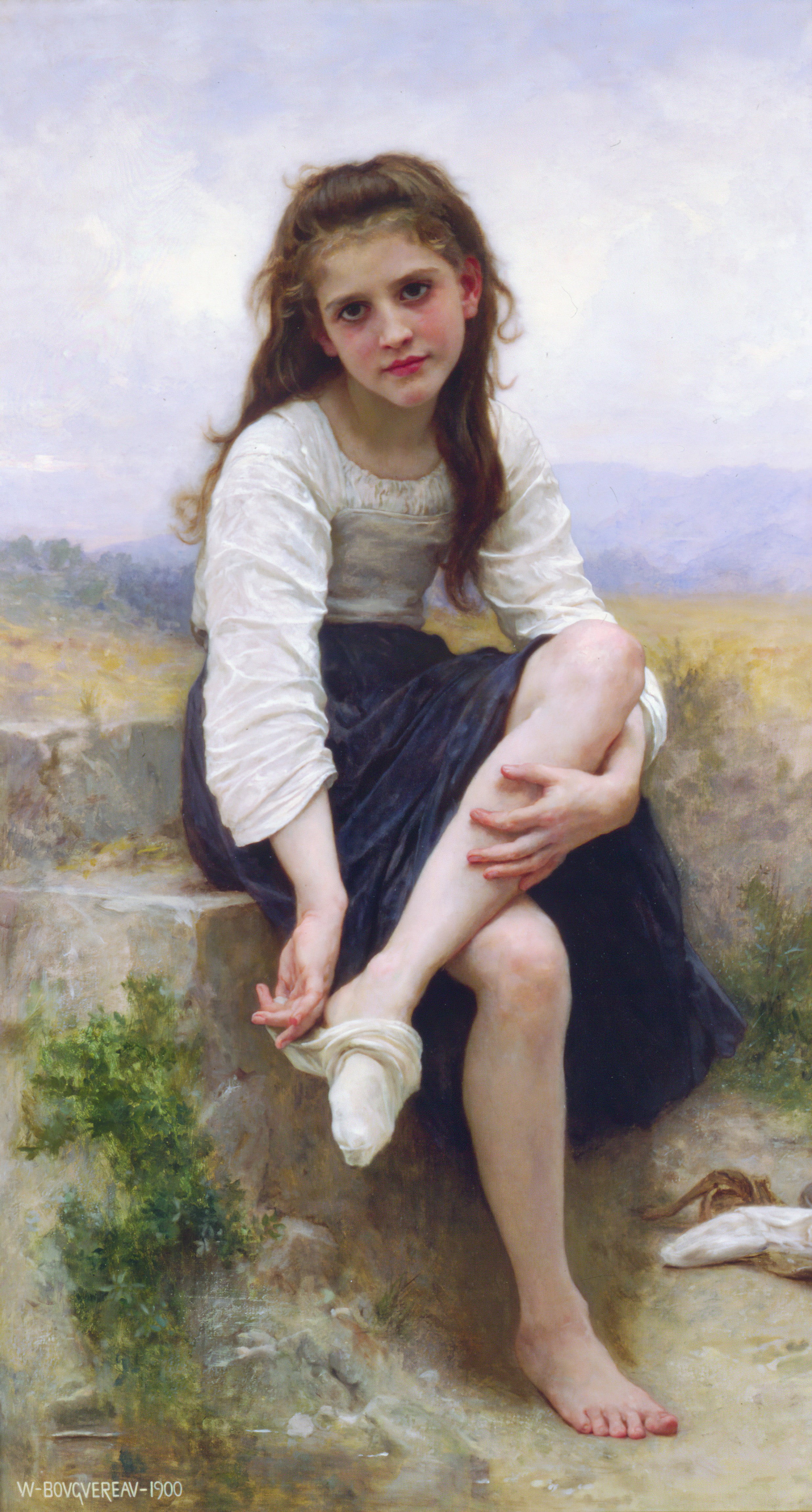 women, painting, William-Adolphe Bouguereau, 4K, Phone HD Wallpaper