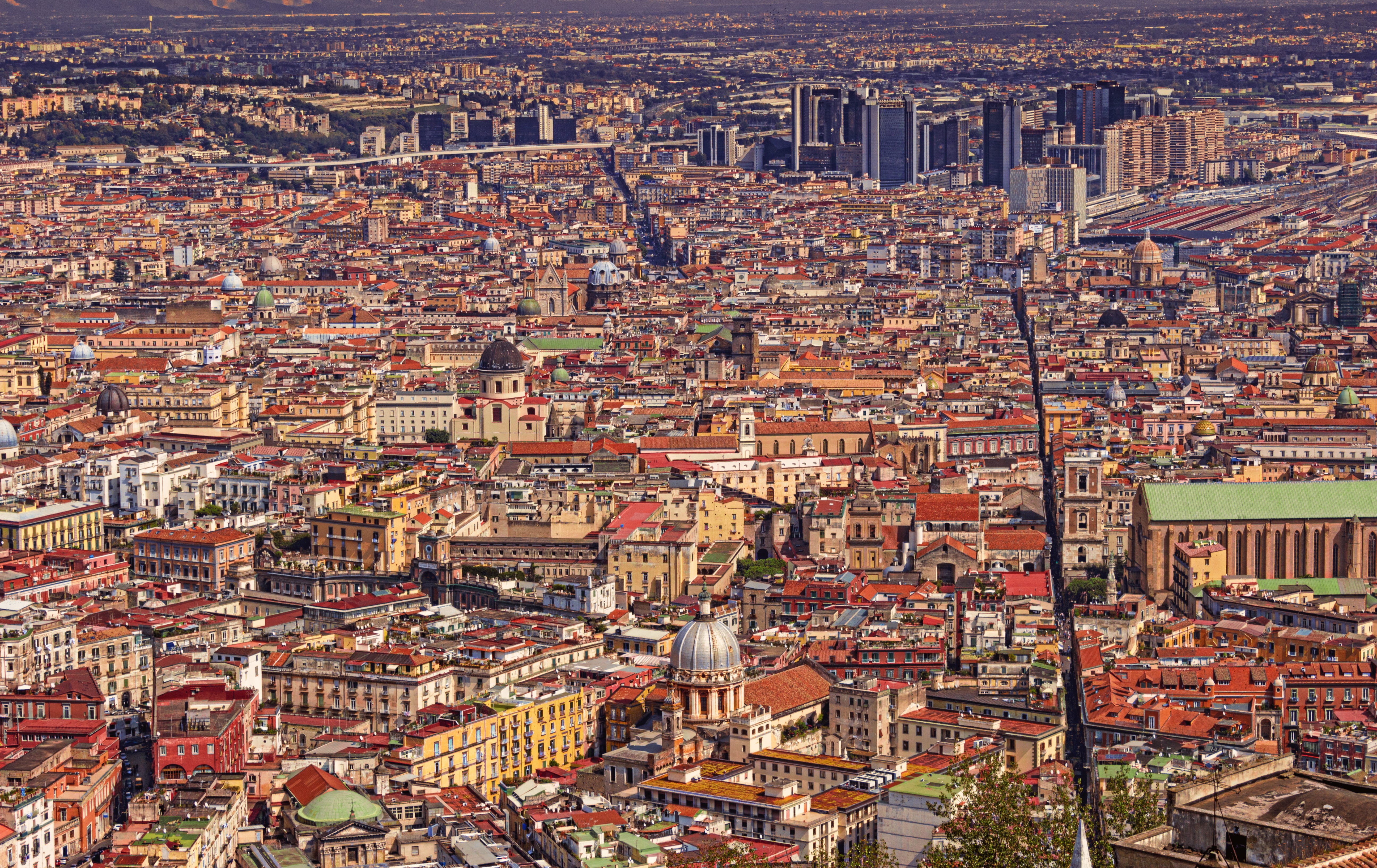 office building exterior, skyscraper, crowded, built structure, europe, italy, residential district, naples, cityscape, 5K, building, napoli, community, HD Wallpaper