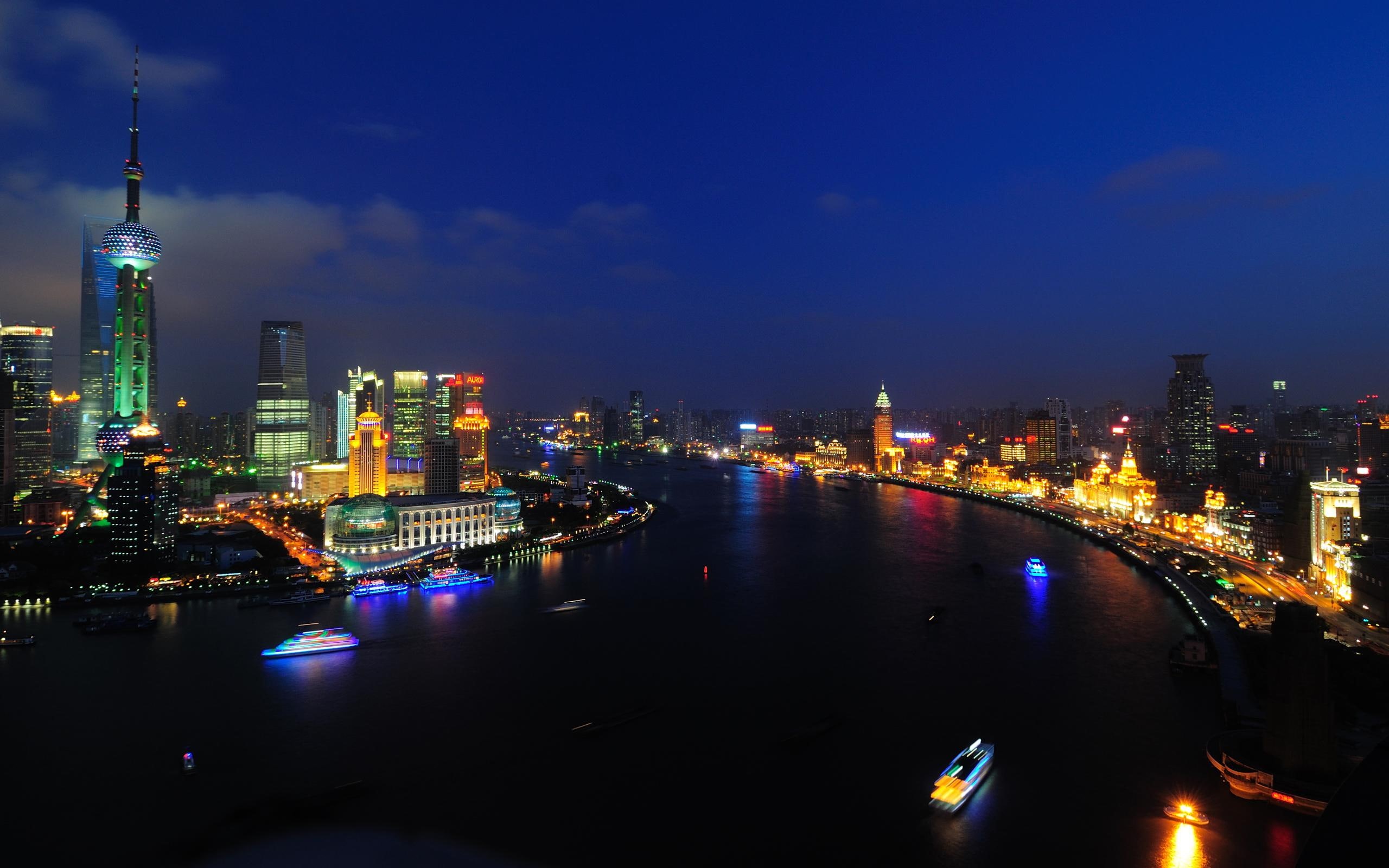 2K, huangpu, shanghai, travel and world, river, HD Wallpaper