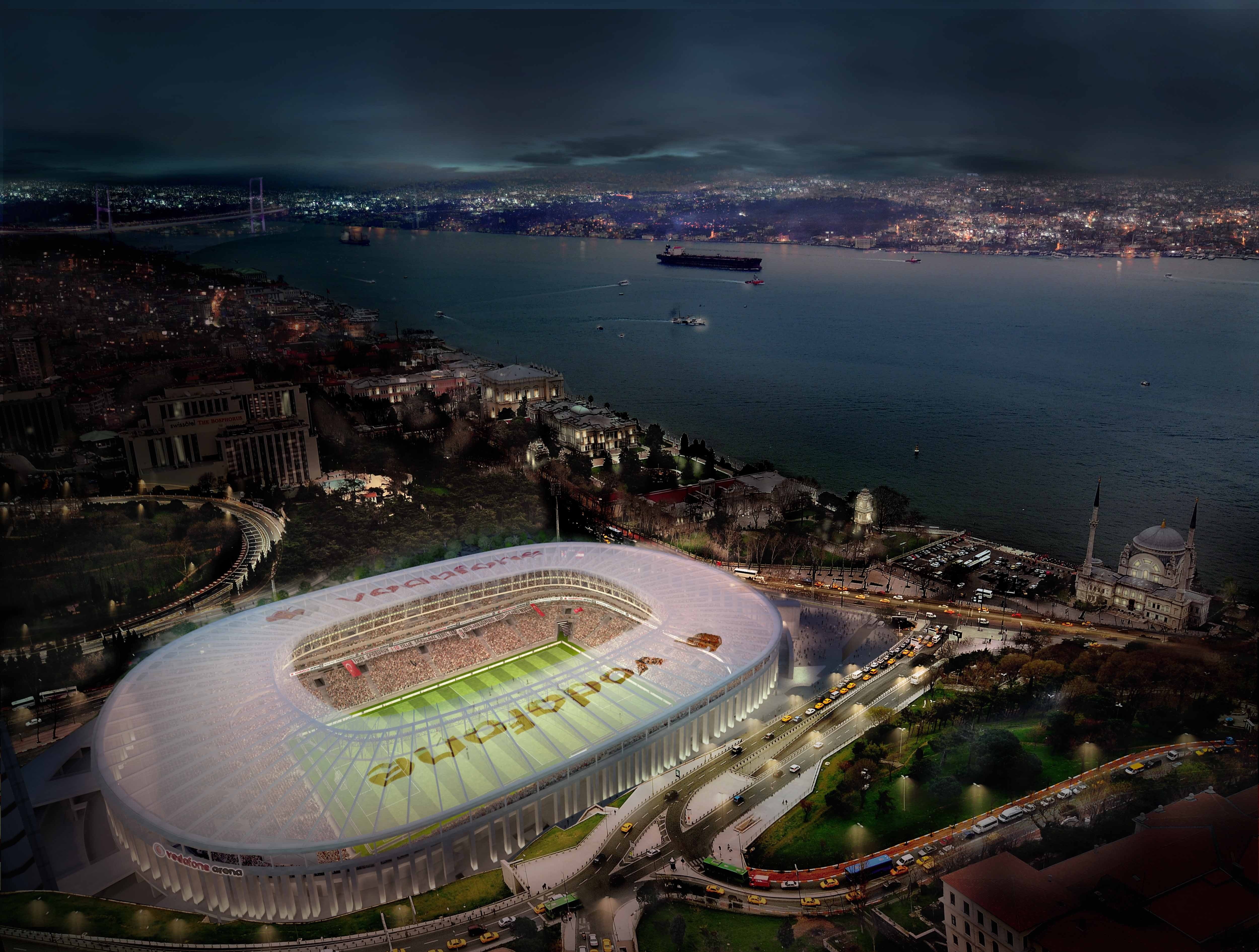 stadium, skyscraper, vodafone arena besiktas jk_ soccer pitches soccer istanbul, residential district, arts culture and entertainment, sport, travel destinations, HD Wallpaper