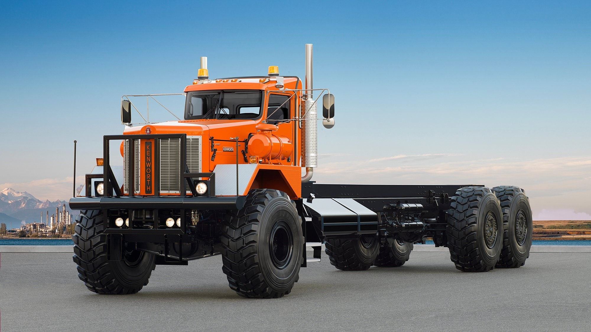 semi, transport, c500, super, 1080P, tractor, 6x6, 963, 2014, kenworth, HD Wallpaper