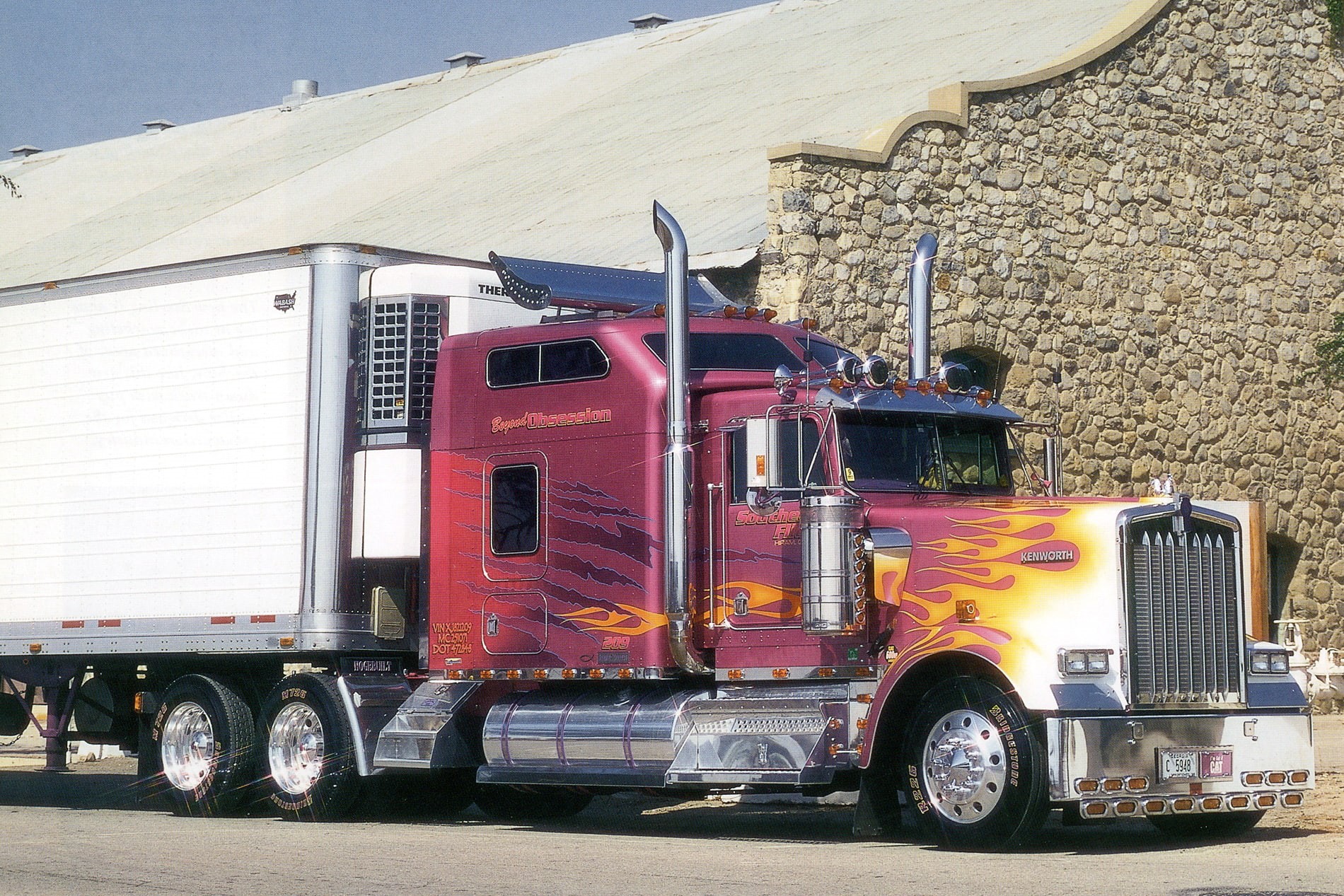 semi, w900, 720P, tractor, kenworth, HD Wallpaper