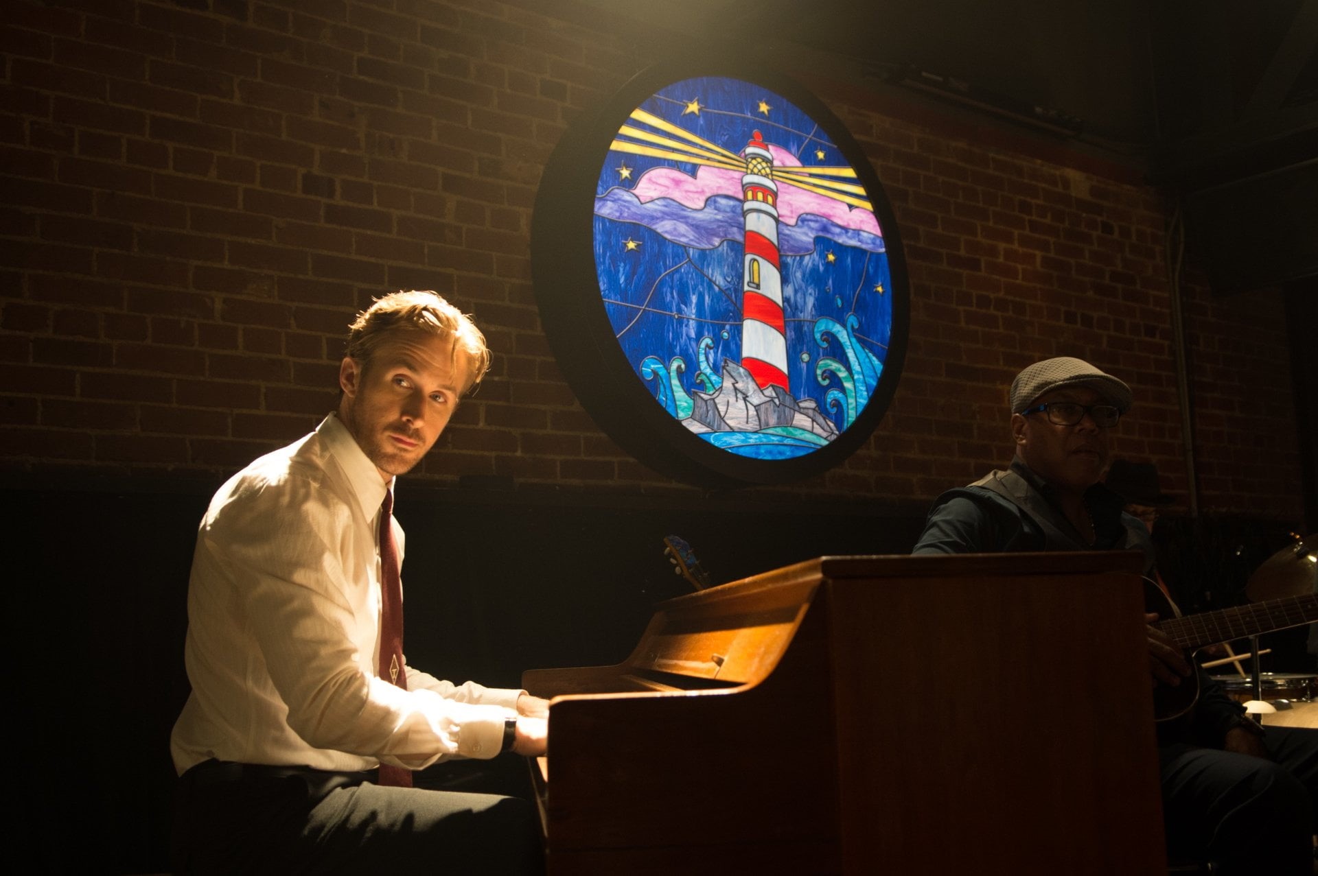 musical equipment, arts culture and entertainment, men, indoors, people, two people, 1080P, sitting, adult, La La Land, piano, playing, mature men, Movie, HD Wallpaper