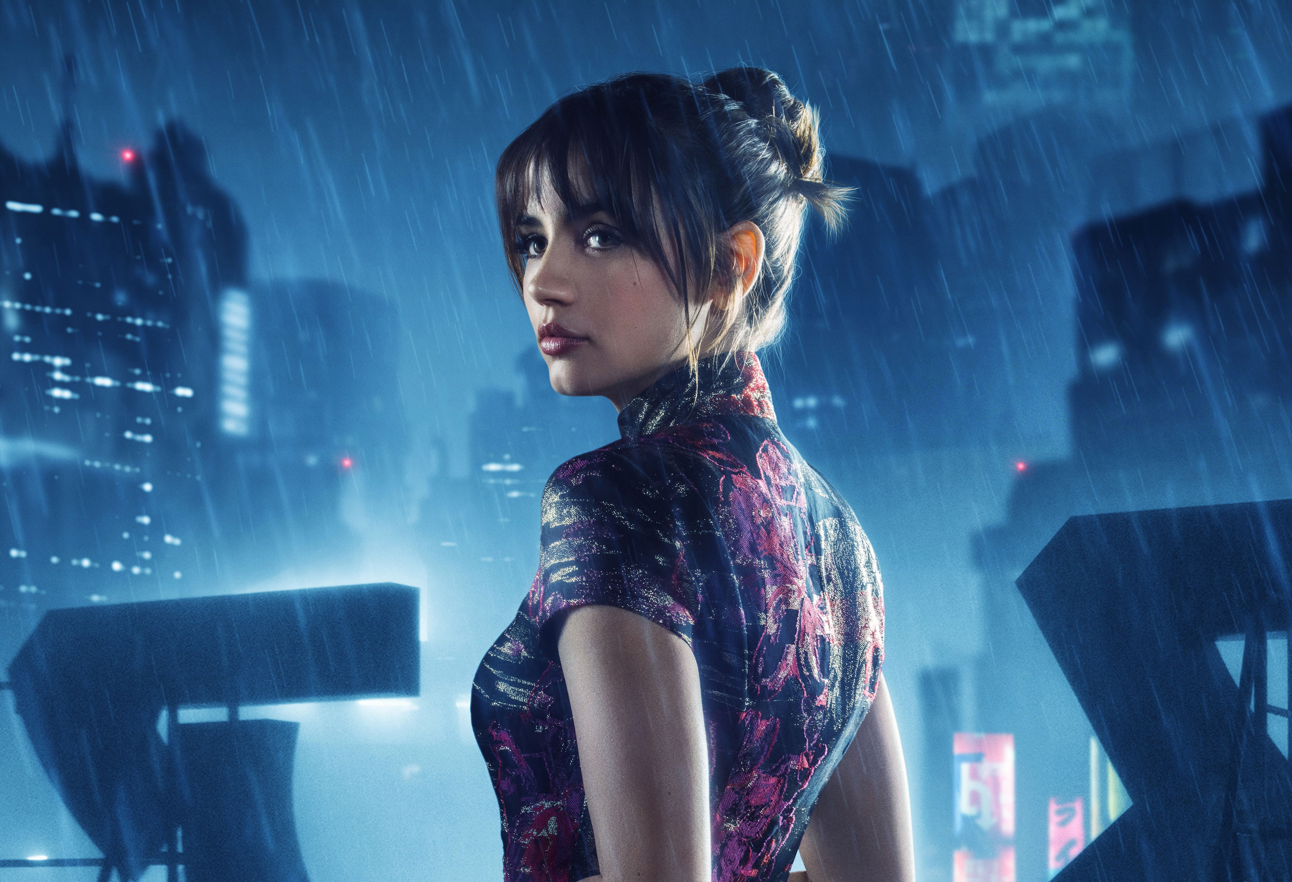 beautiful woman, ana, one person, real people, 4K, joi, de, casual clothing, young adult, side view, blade, profile view, armas, rain, runner, women, architecture, HD Wallpaper