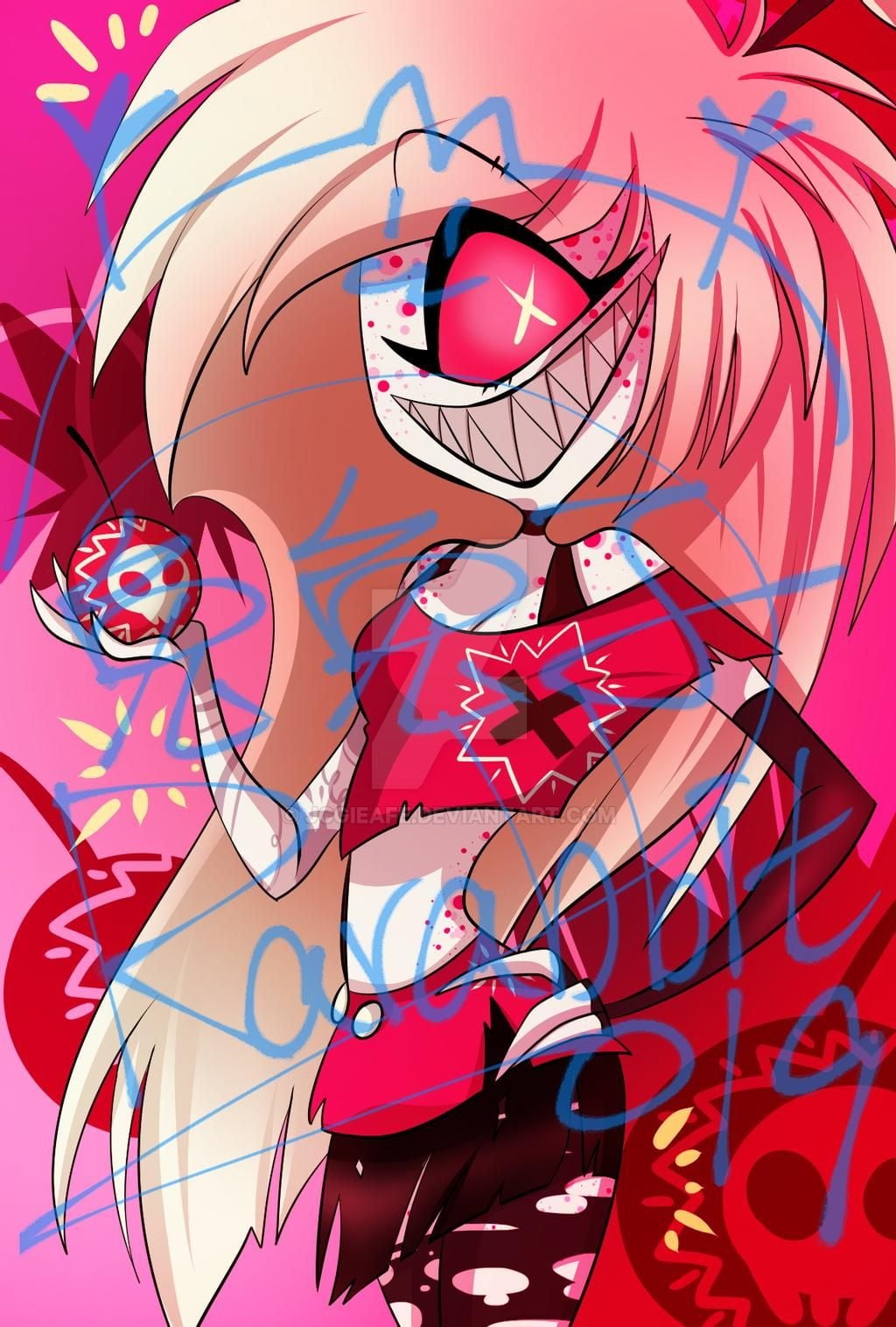 Hazbin Hotel, 720P, cherri Bomb, Phone HD Wallpaper
