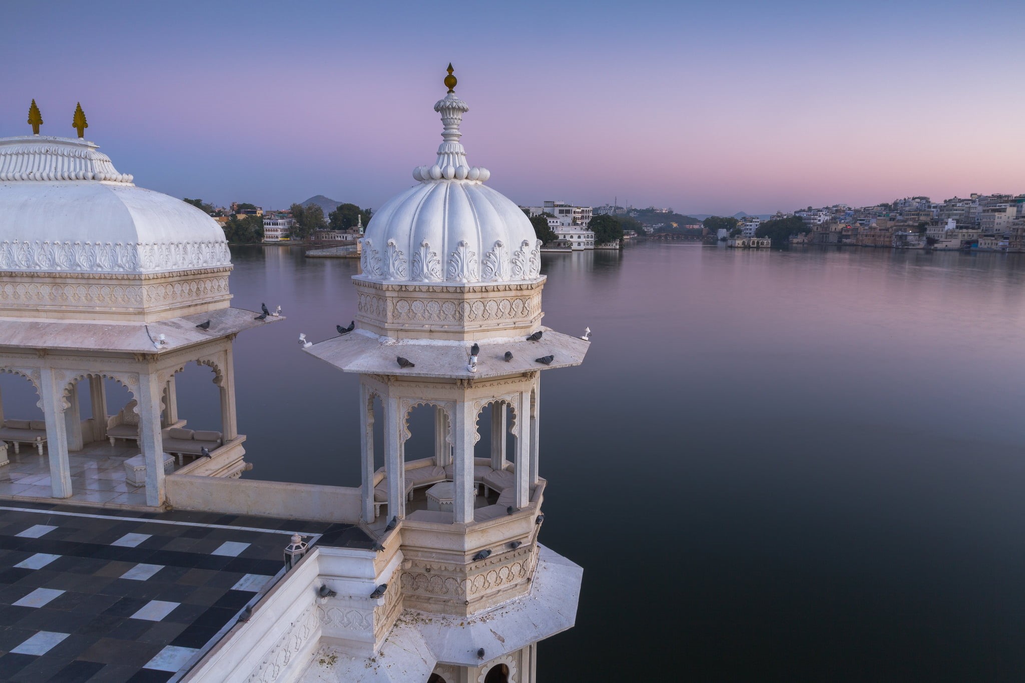 tourism, belief, outdoors, spirituality, dome, lake, waterfront, building exterior, sky, Palace, place of worship, travel destinations, Rajasthan, the past, HD Wallpaper