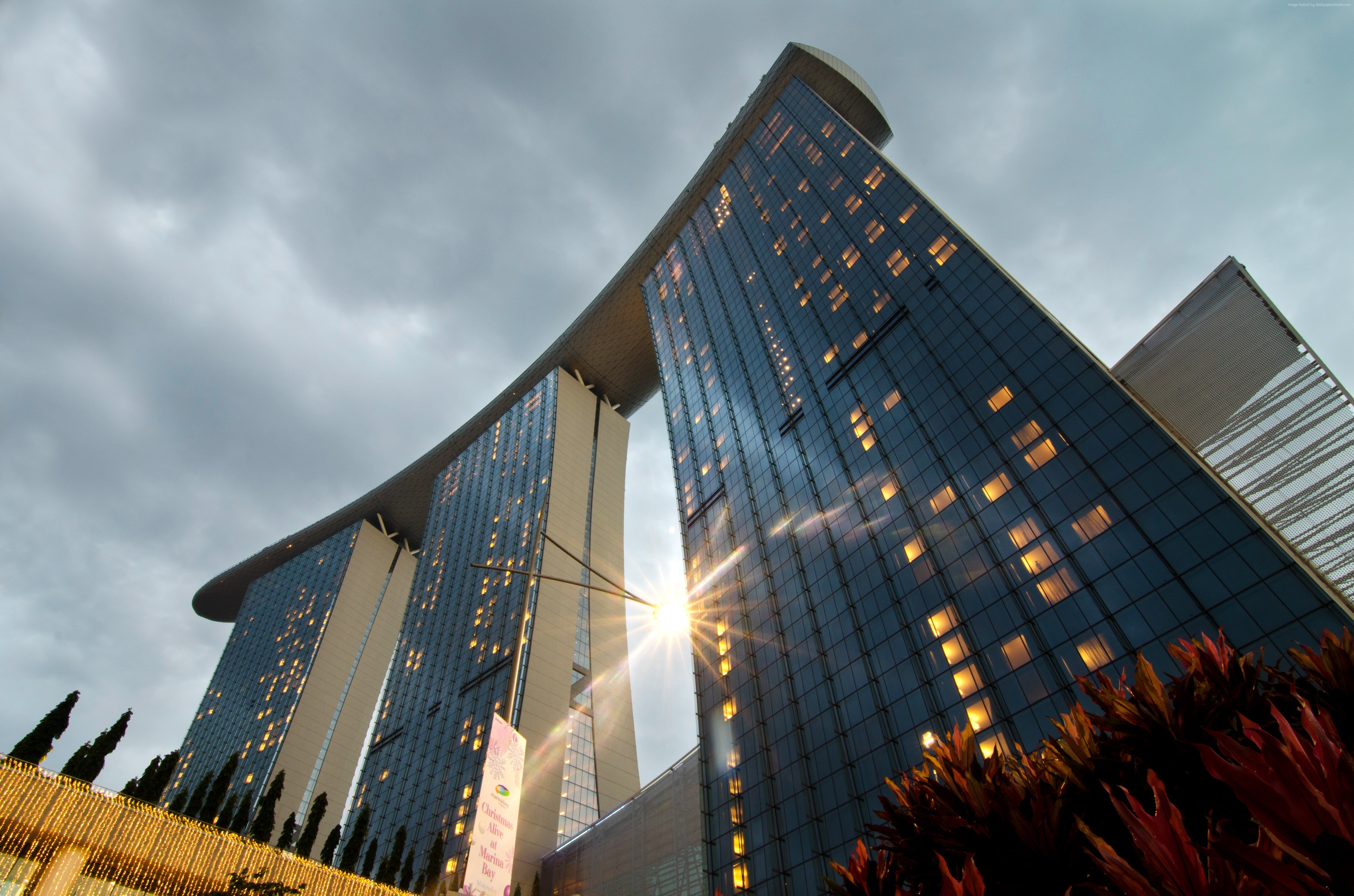 resort, Marina Bay Sands, travel, Singapore, booking, Best hotels, tourism, 4K, HD Wallpaper