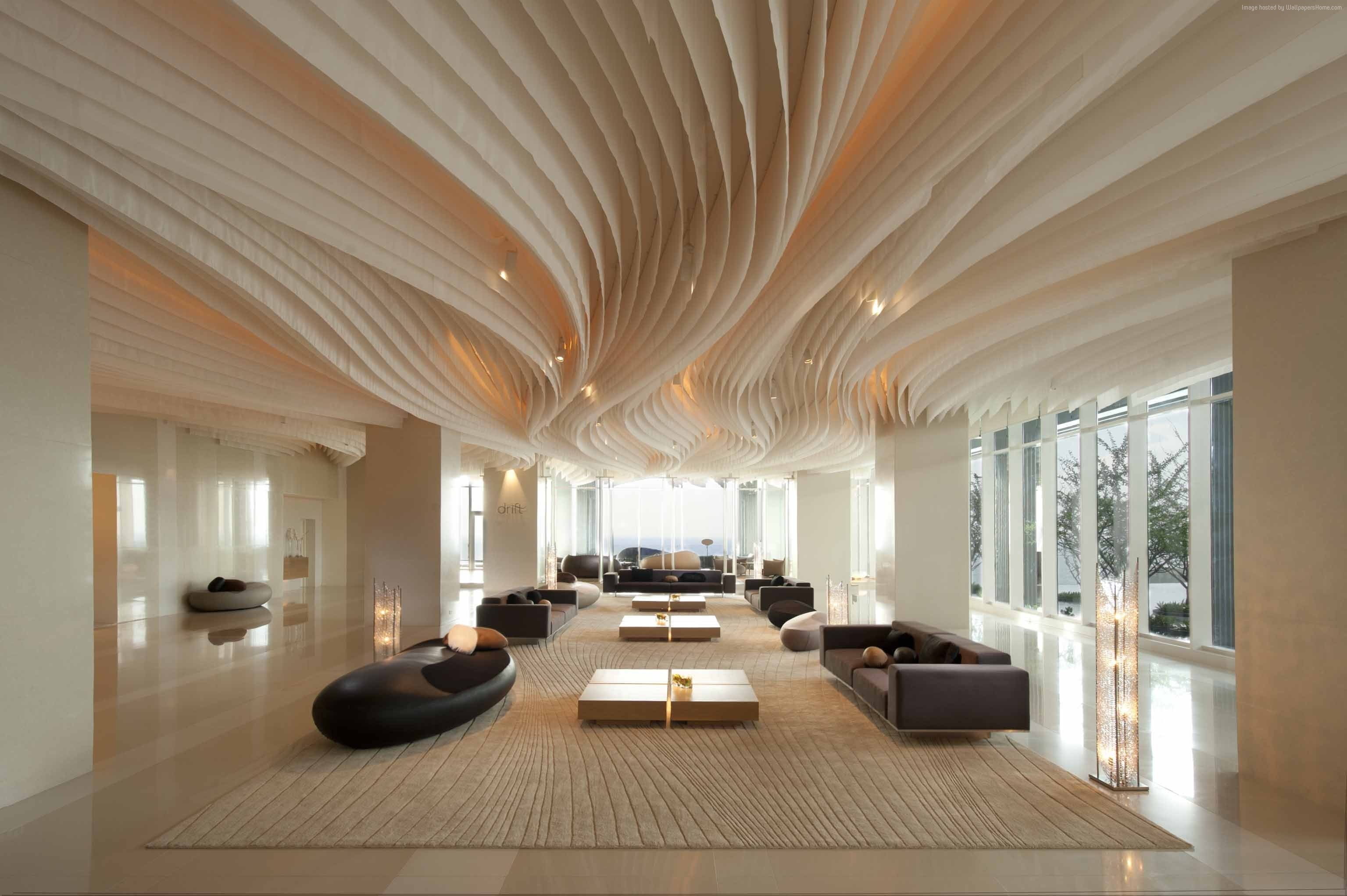 Pattaya, interior, vacation, 2K, booking, tourism, Best Hotels of 2015, travel, resort, Hilton Hotel, HD Wallpaper