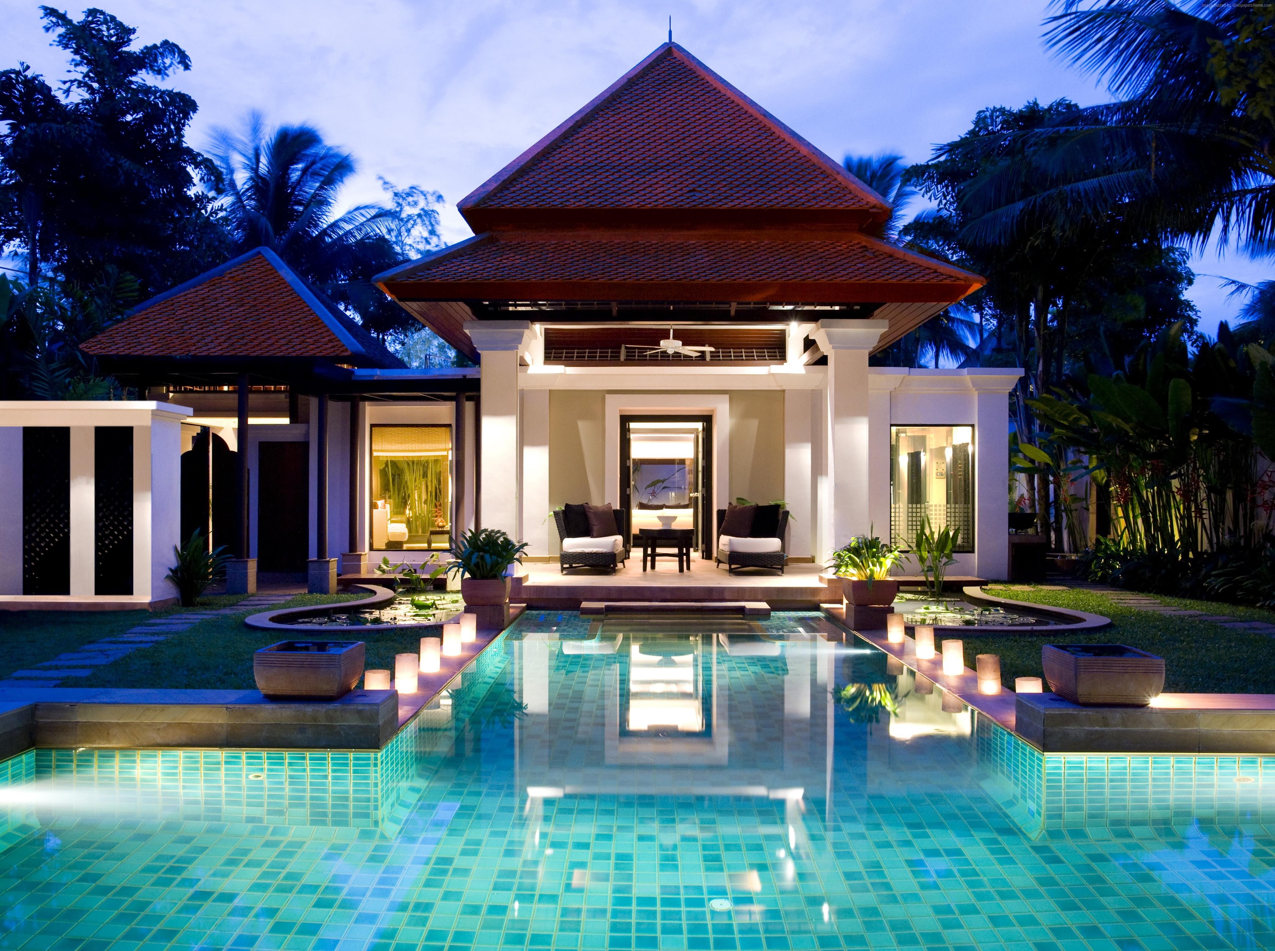 booking, Banyan Tree, pool, 4K, Thailand, vacation, Best hotels, Phuket, tourism, travel, resort, HD Wallpaper