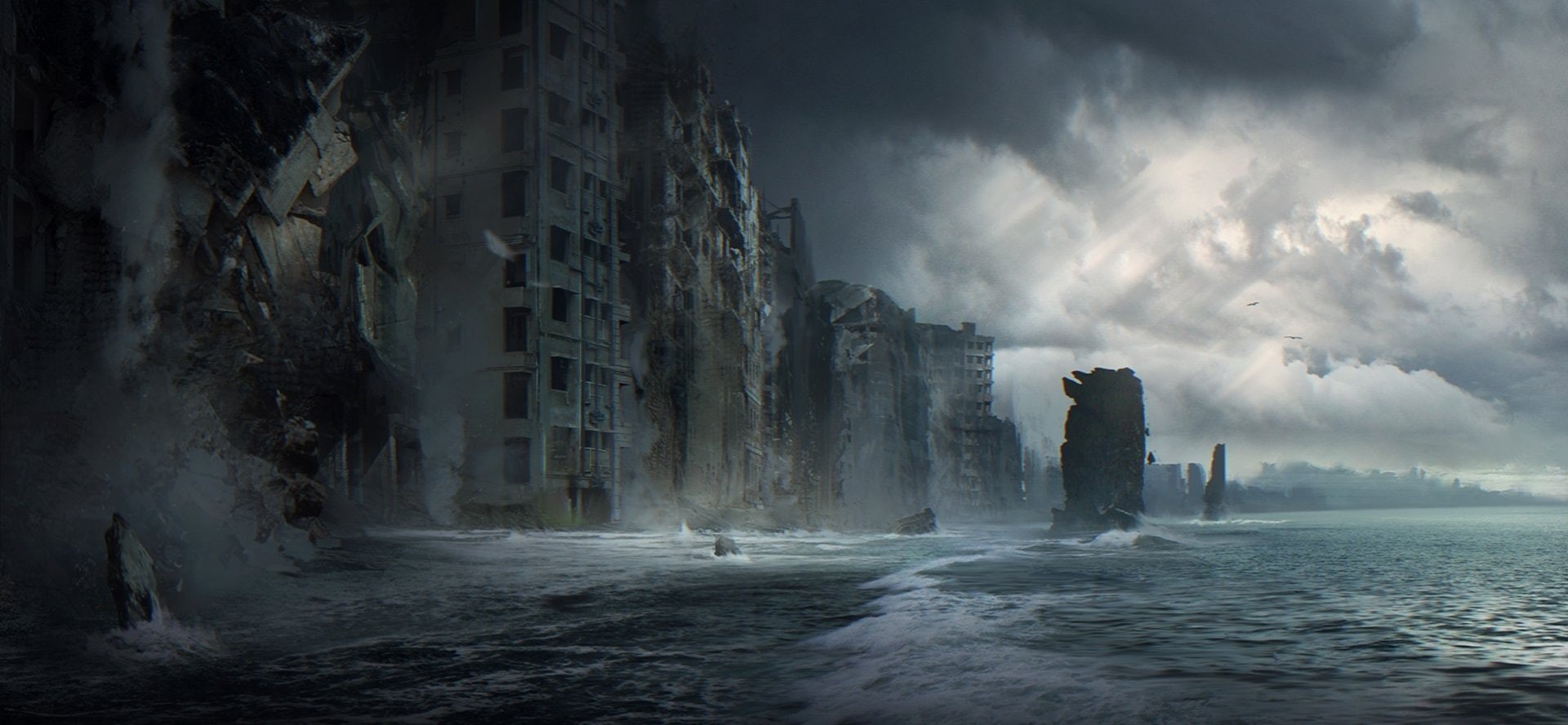 1080P, Ruin, Building, Sci Fi, City, Post Apocalyptic, HD Wallpaper