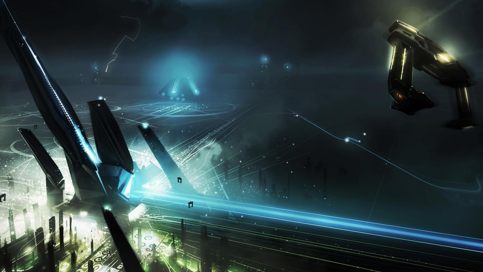  tron, sci, 1080P, universe, tron legacy, fi, HD Wallpaper