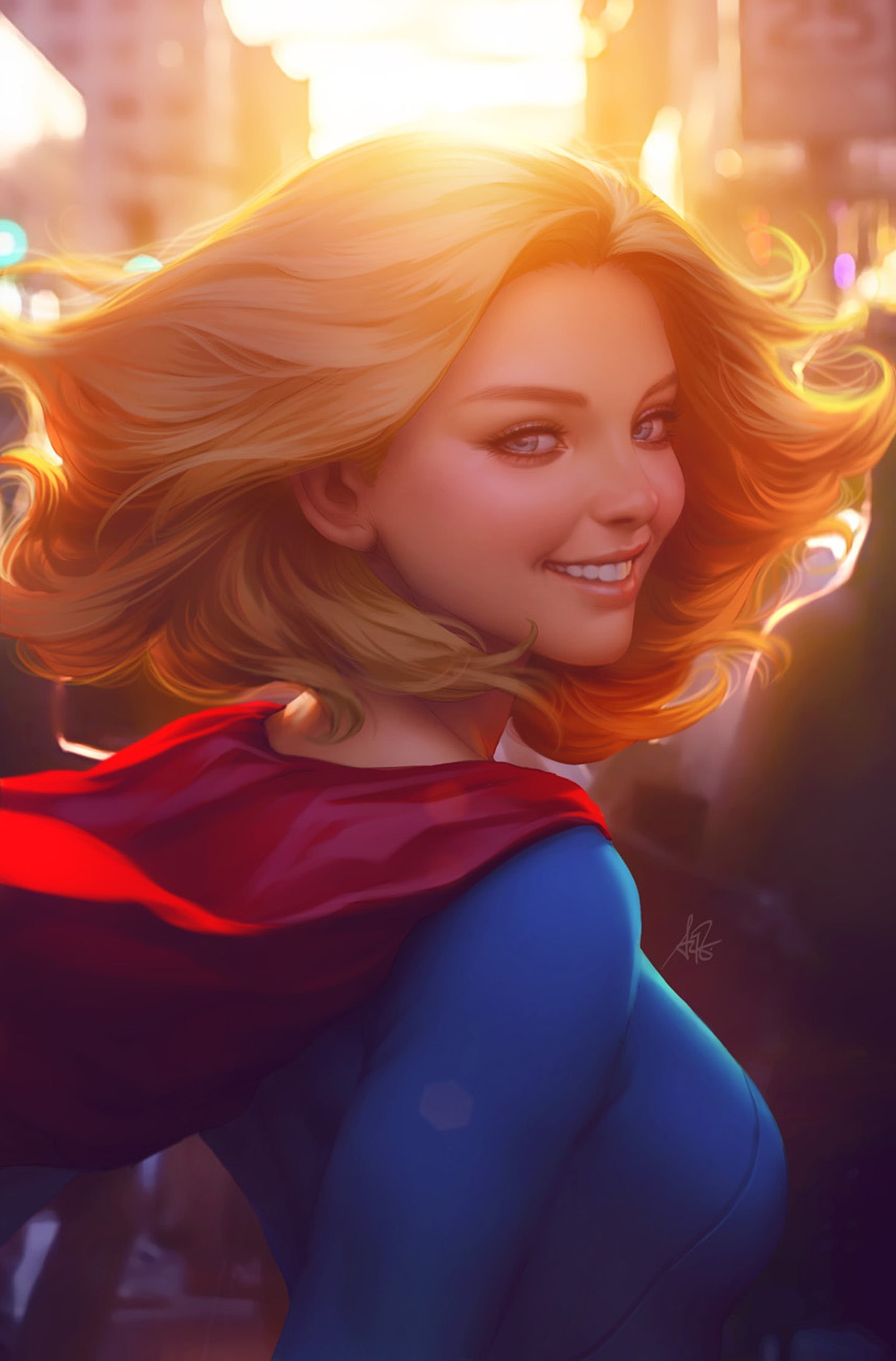 looking at camera, beautiful woman, young adult, 1080P, supergirl, beautiful people, smile, enjoyment, long hair, happiness, eyes, fantasy, lens flare, Phone HD Wallpaper