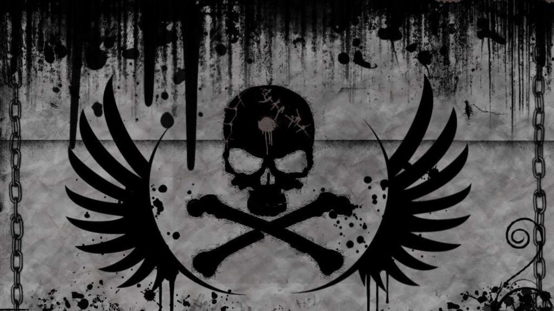 skull, design, built structure, mural, architecture, wall - building feature, representation, gray, street art, pattern, no people, graffiti, logo, close-up, HD Wallpaper