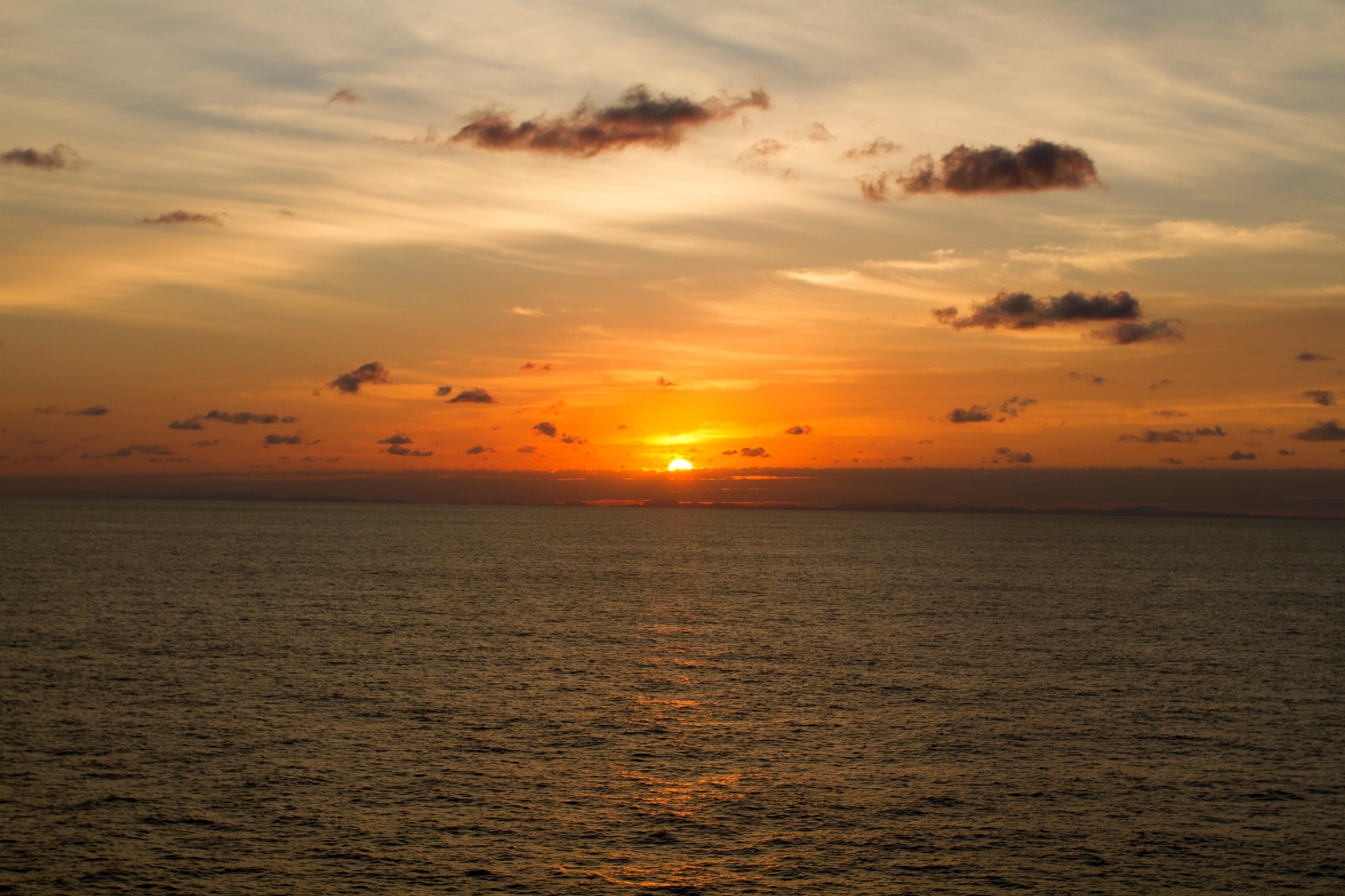 sunset, high, art, nature, resolution, oceans, ocean, x, 5K, hd, HD Wallpaper