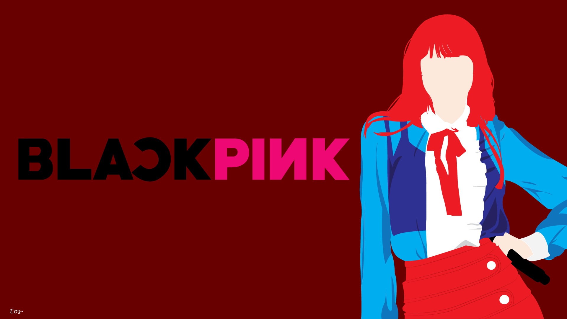 Lisa Manoban, Minimalist, BlackPink, K-Pop, 1080P, Music, HD Wallpaper
