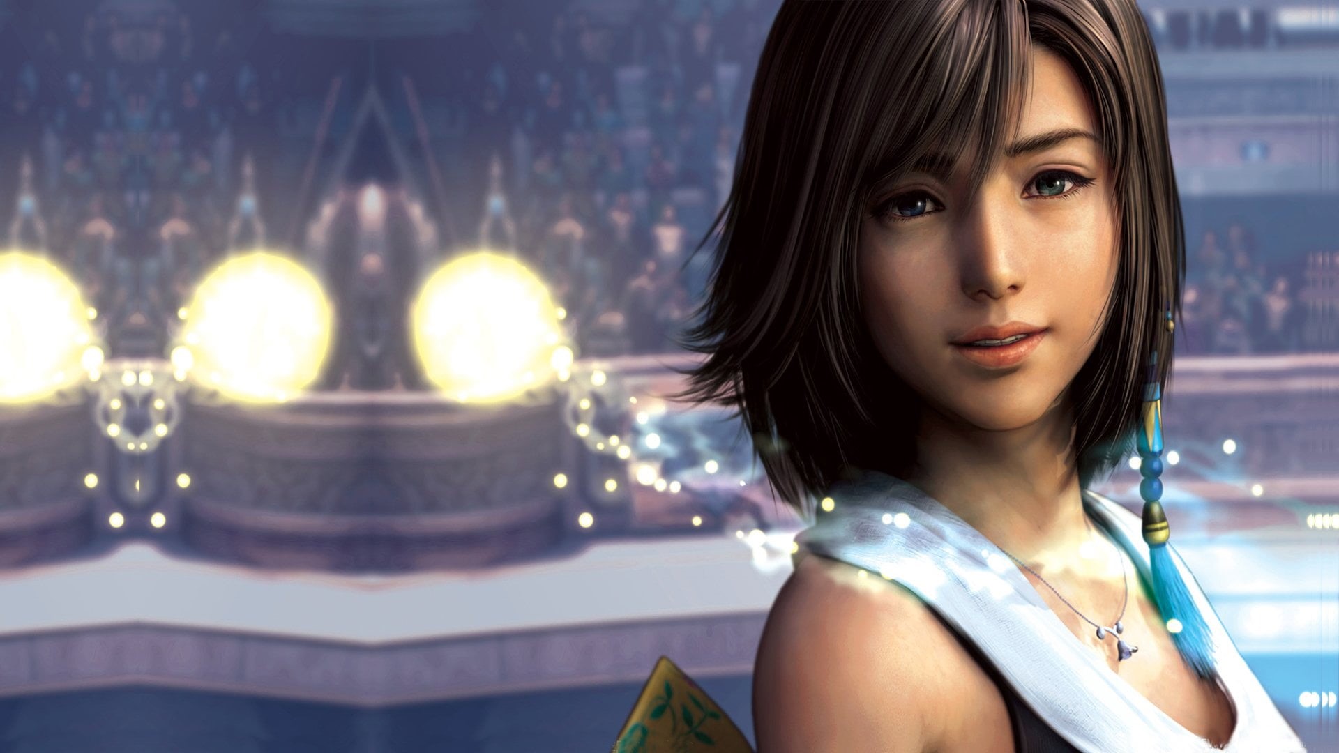 hair, young adult, women, illuminated, portrait, real people, indoors, young women, looking at camera, human face, Final Fantasy, 1080P, one person, beauty, HD Wallpaper