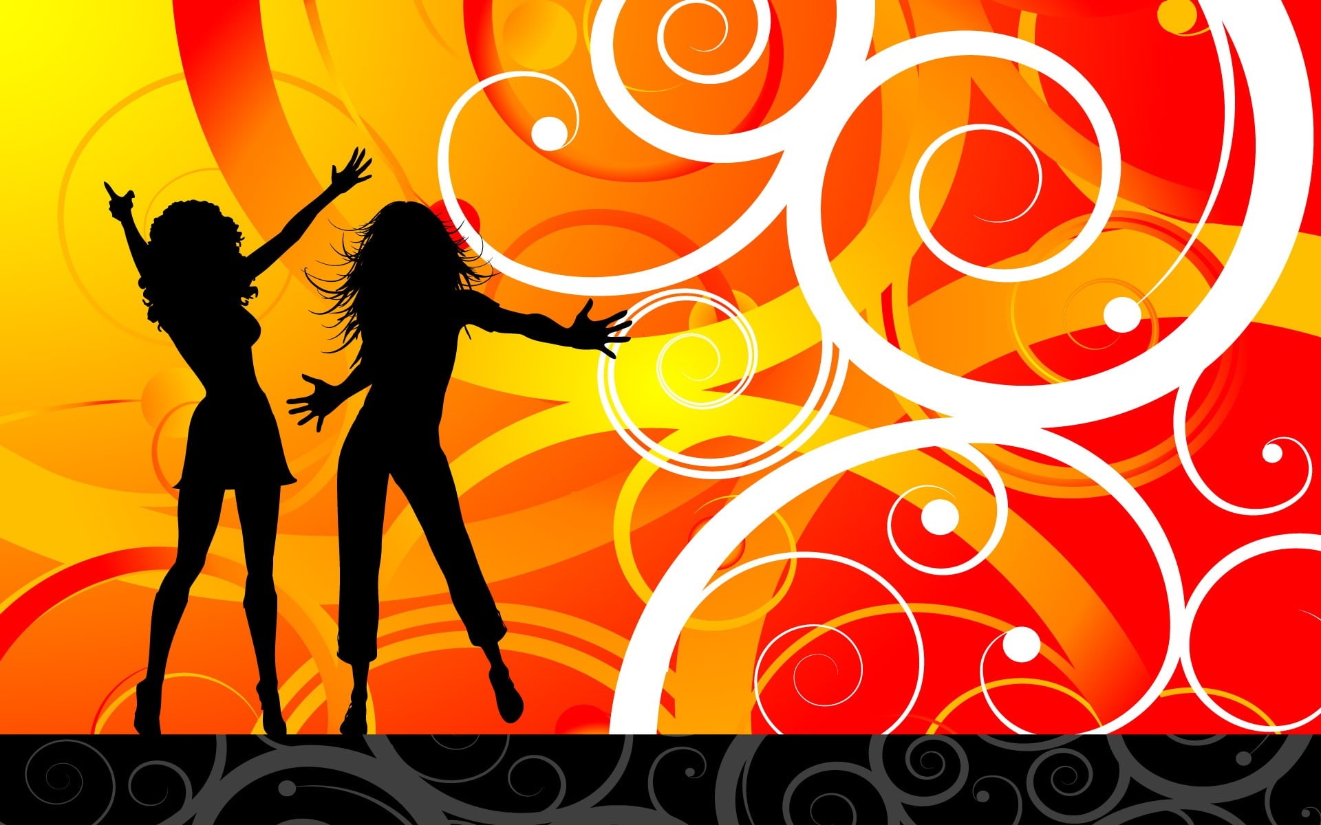 Girl, Dance, girls, Vector, 1080P, HD Wallpaper