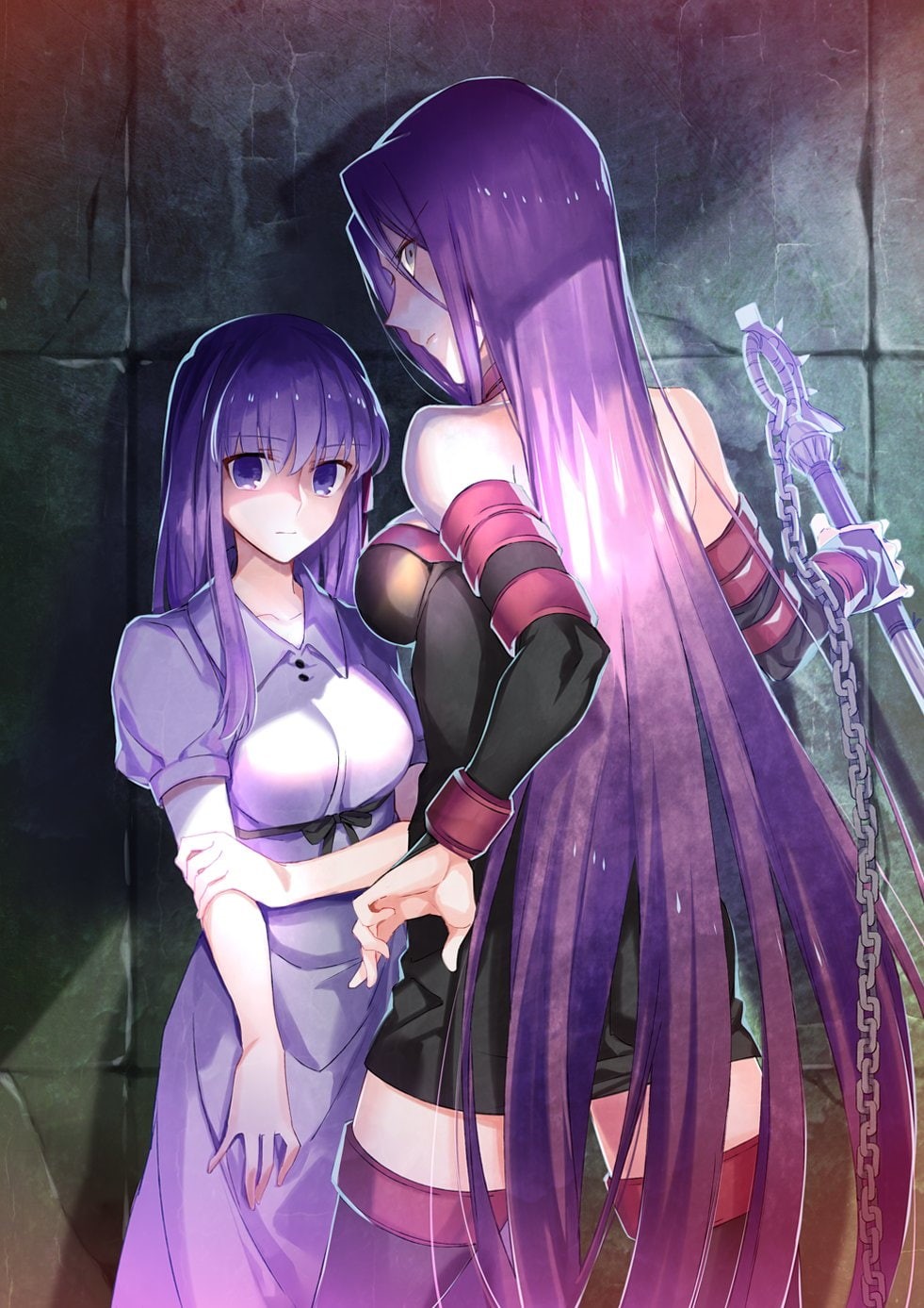 anime girls, 720P, Rider (Fate/Stay Night), Fate/Stay Night, Fate Series, Matou Sakura, Phone HD Wallpaper