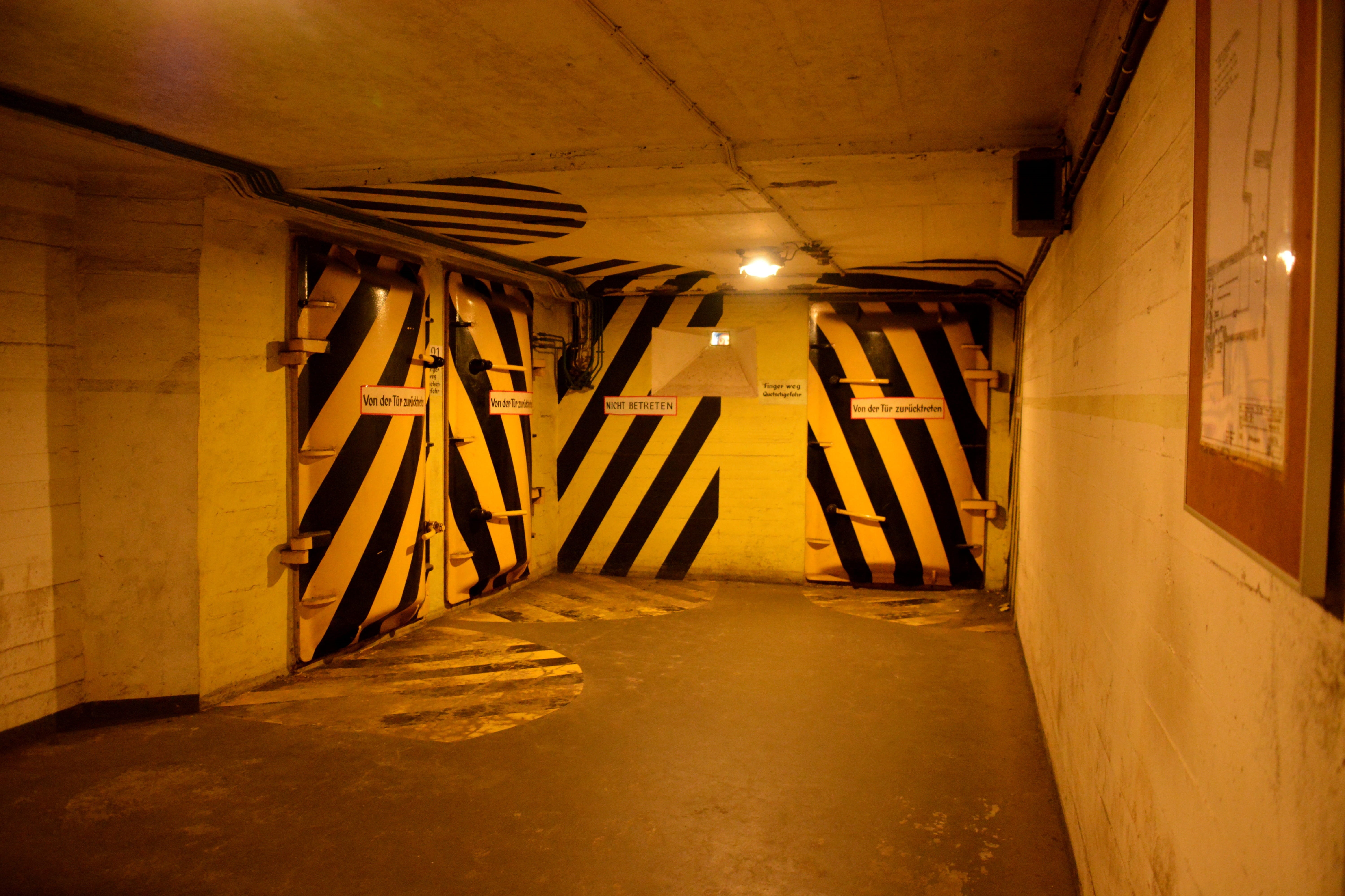 interior, light, indoors, ceiling, cellar, bunker, hamburg, air-raid shelter, brown, corridor, arcade, night, yellow, no people, architectural column, the way forward, HD Wallpaper