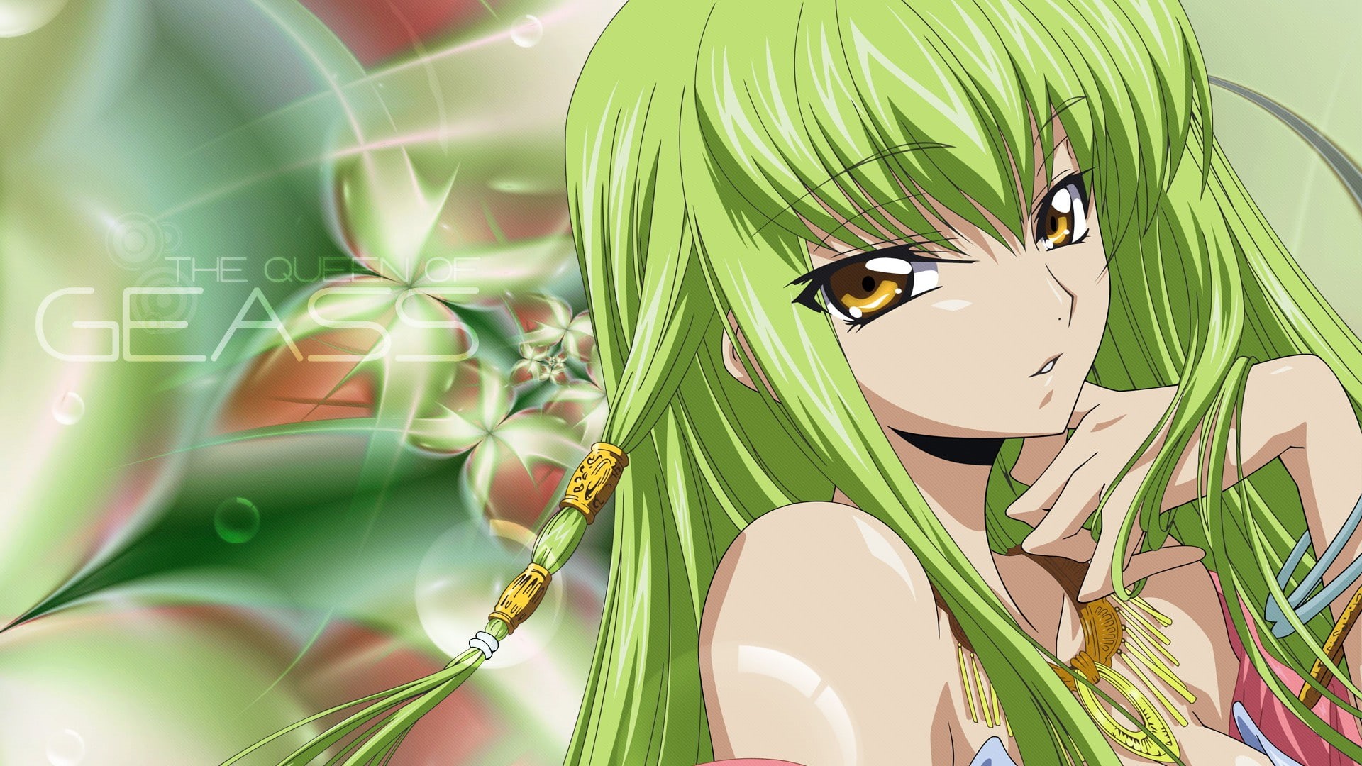 leaf, animal themes, insect, green hair, bird, beauty in nature, one animal, nature, green color, growth, Code Geass, close-up, plant part, anime, C.C., HD Wallpaper