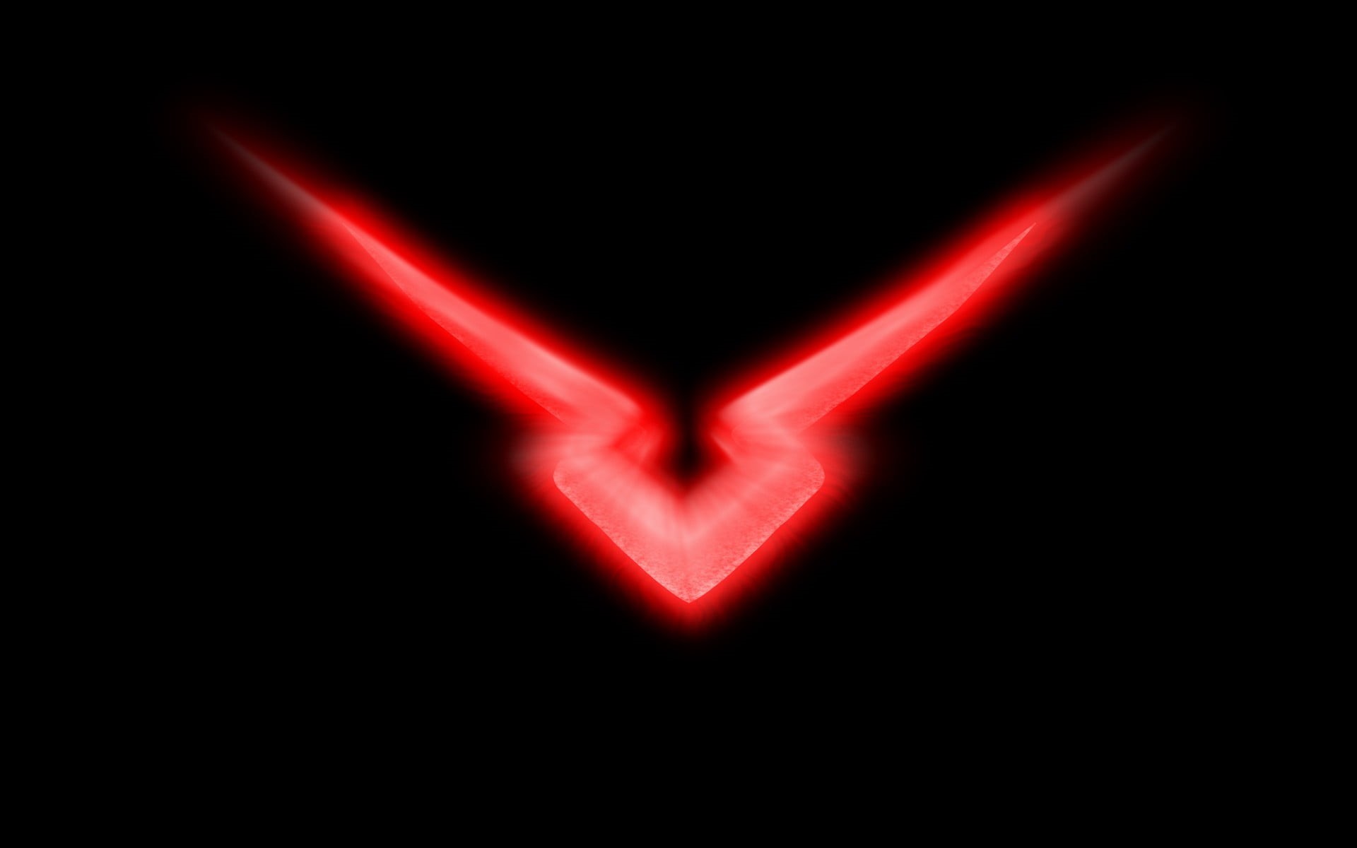 lighting equipment, neon, v, heart shape, nature, indoors, love, light - natural phenomenon, 1080P, no people, Code Geass, illustration, black background, HD Wallpaper