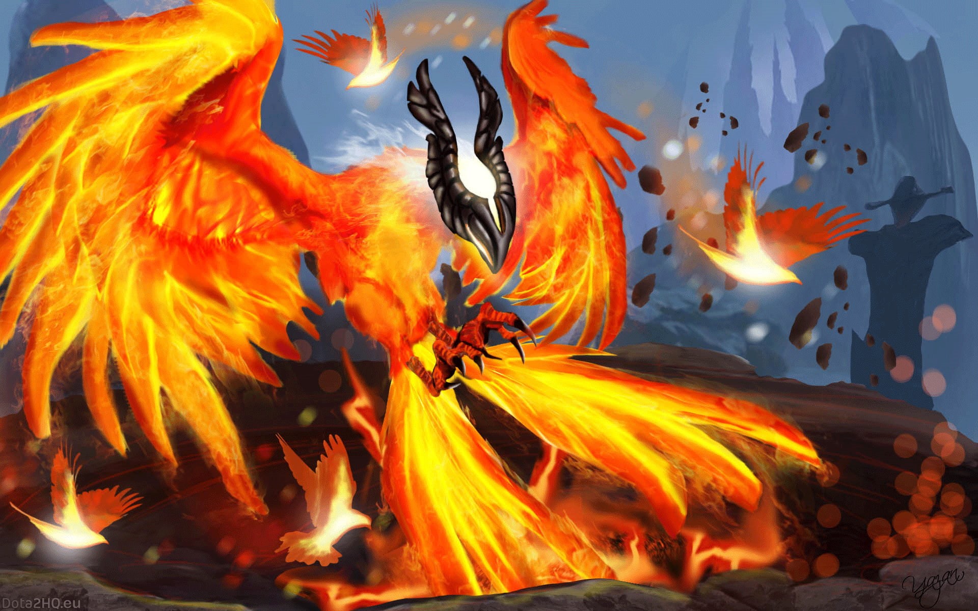 dota, icarus, 1080P, phoenix, HD Wallpaper