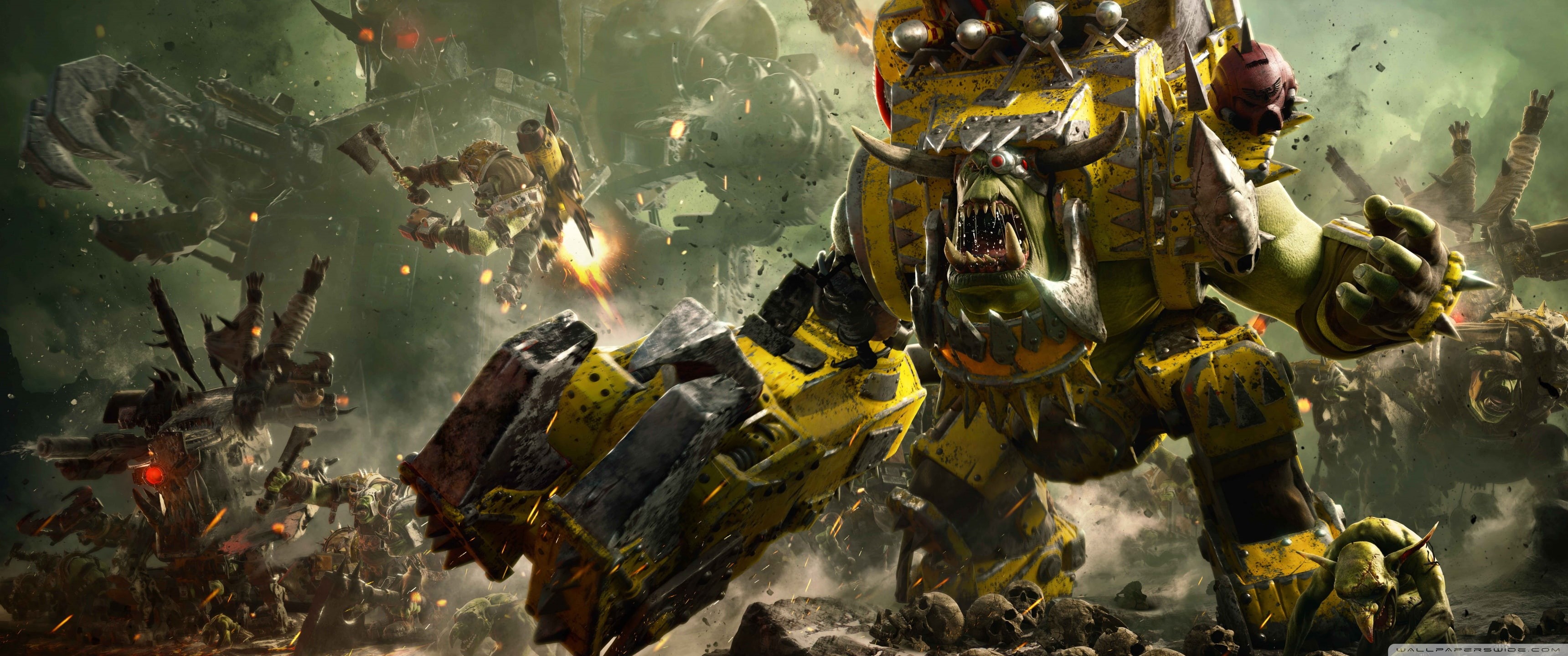 machine, Warhammer 40,000, fantasy art, science fiction, 2K, HD Wallpaper