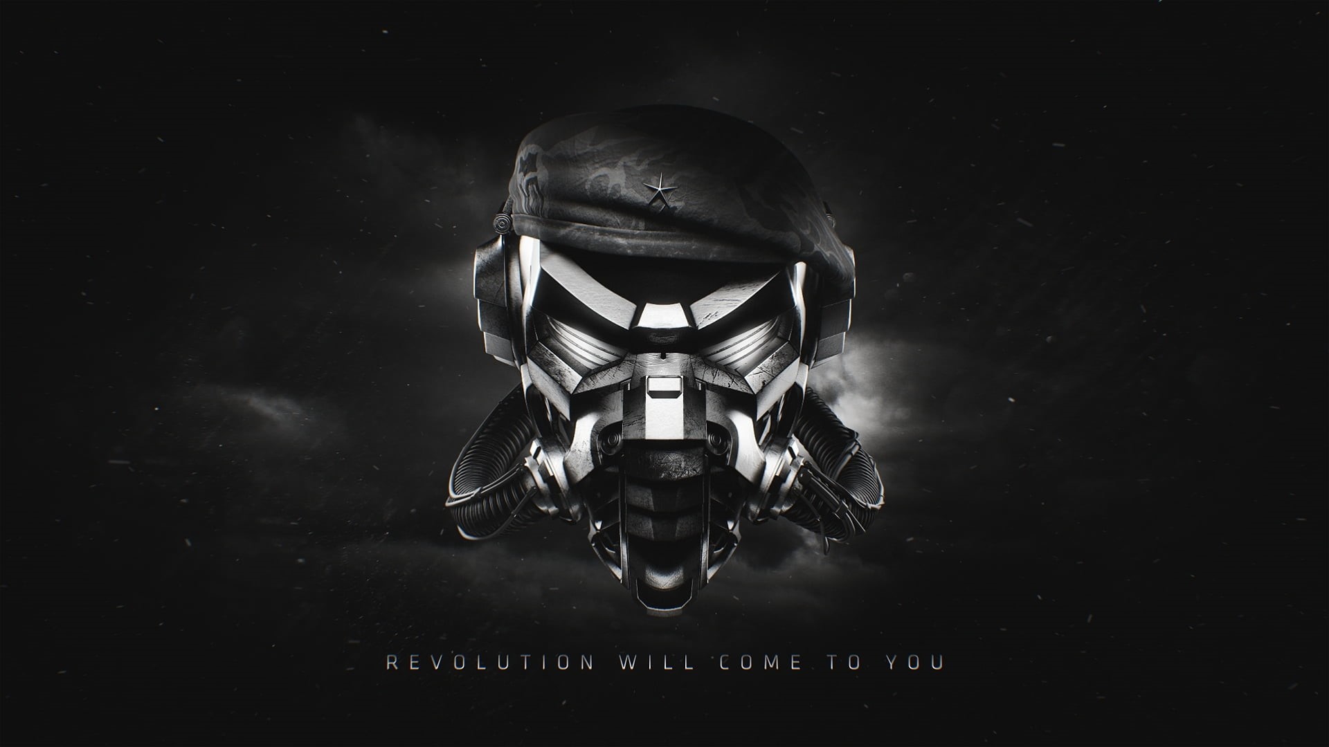 drum and bass, come, armed Forces, close-up, military, indoors, black Background, imagination, will, digital composite, Pirate Station Revolution, danger, HD Wallpaper
