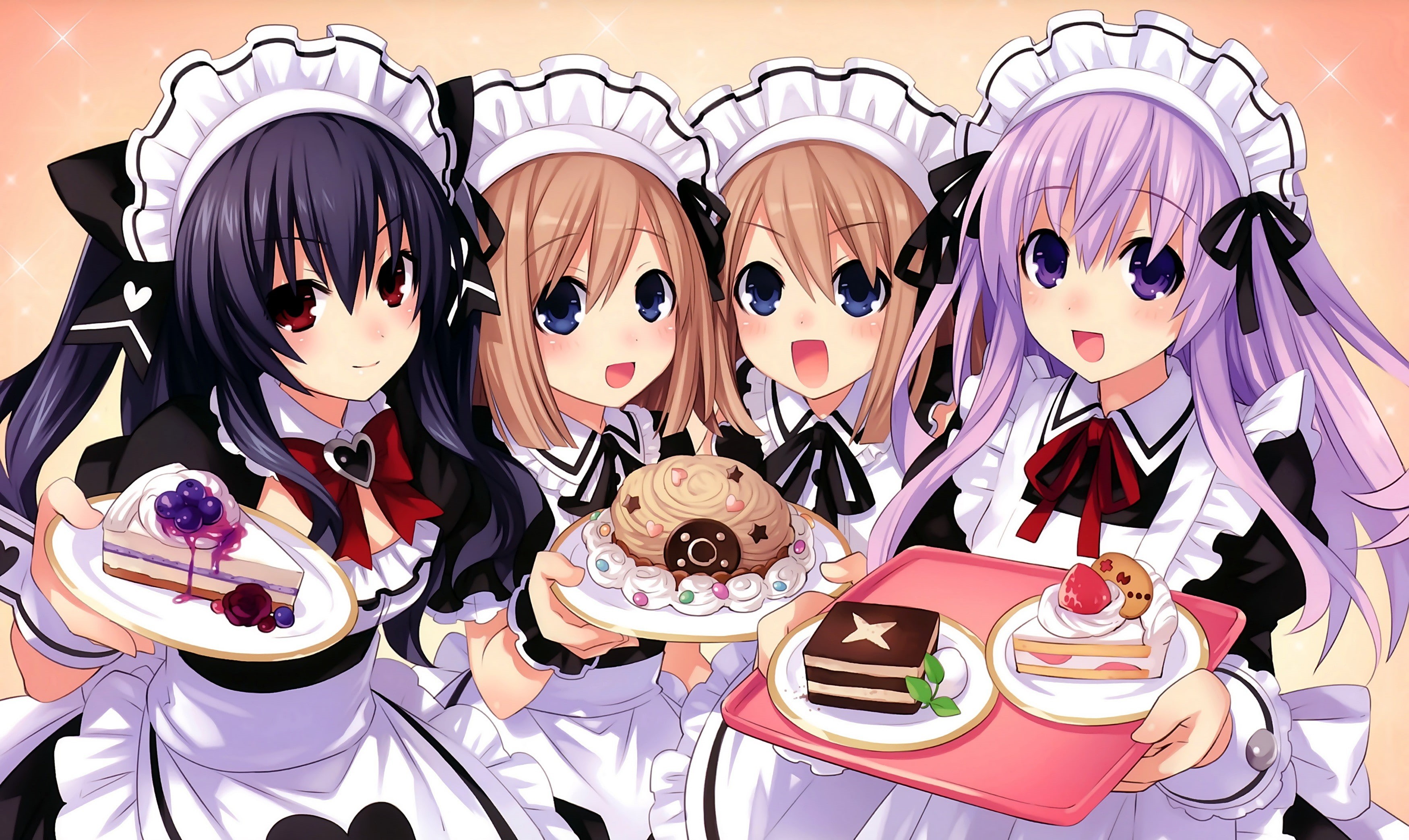 still life, human representation, representation, Nepgear (Hyperdimension Neptunia), 2K, mask, large group of objects, variation, close-up, celebration, HD Wallpaper