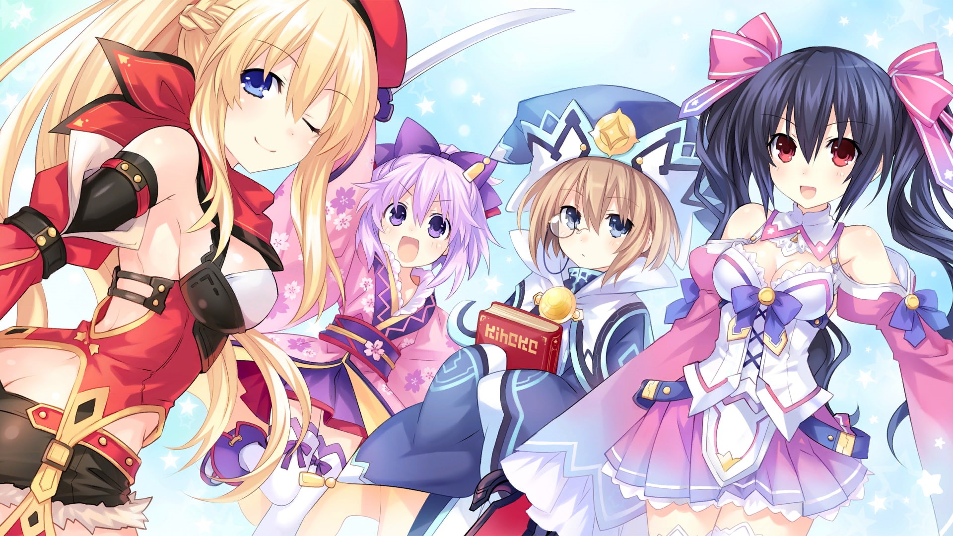1080P, Video Game, Vert (Hyperdimension Neptunia), Noire (Hyperdimension Neptunia), Neptune (Hyperdimension Neptunia), Megadimension Neptunia VII, Anime, HD Wallpaper