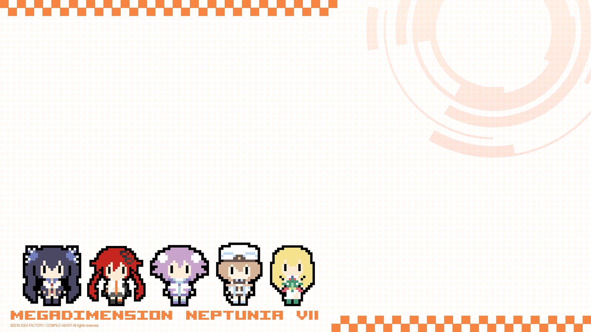 1080P, business, indoors, Noire (Hyperdimension Neptunia), copy space, equipment, frame, large group of objects, anime girls, white background, backgrounds, HD Wallpaper