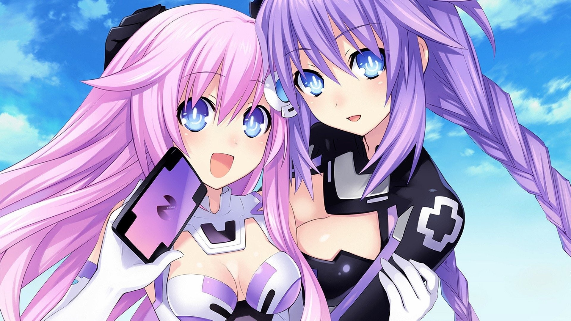 Nepgear (Hyperdimension Neptunia), Neptune (Hyperdimension Neptunia), Hyperdimension Neptunia, Video Game, 1080P, HD Wallpaper