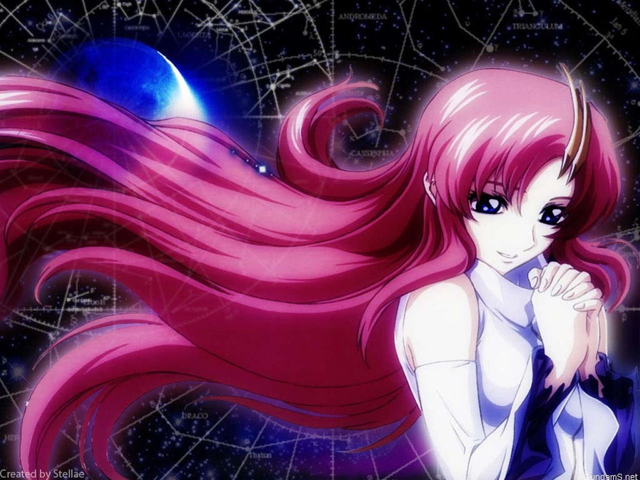 seed, x, anime, art, hd, 720P, gundam seed, gundam, clyne, lacus, Lacus Clyne, HD Wallpaper