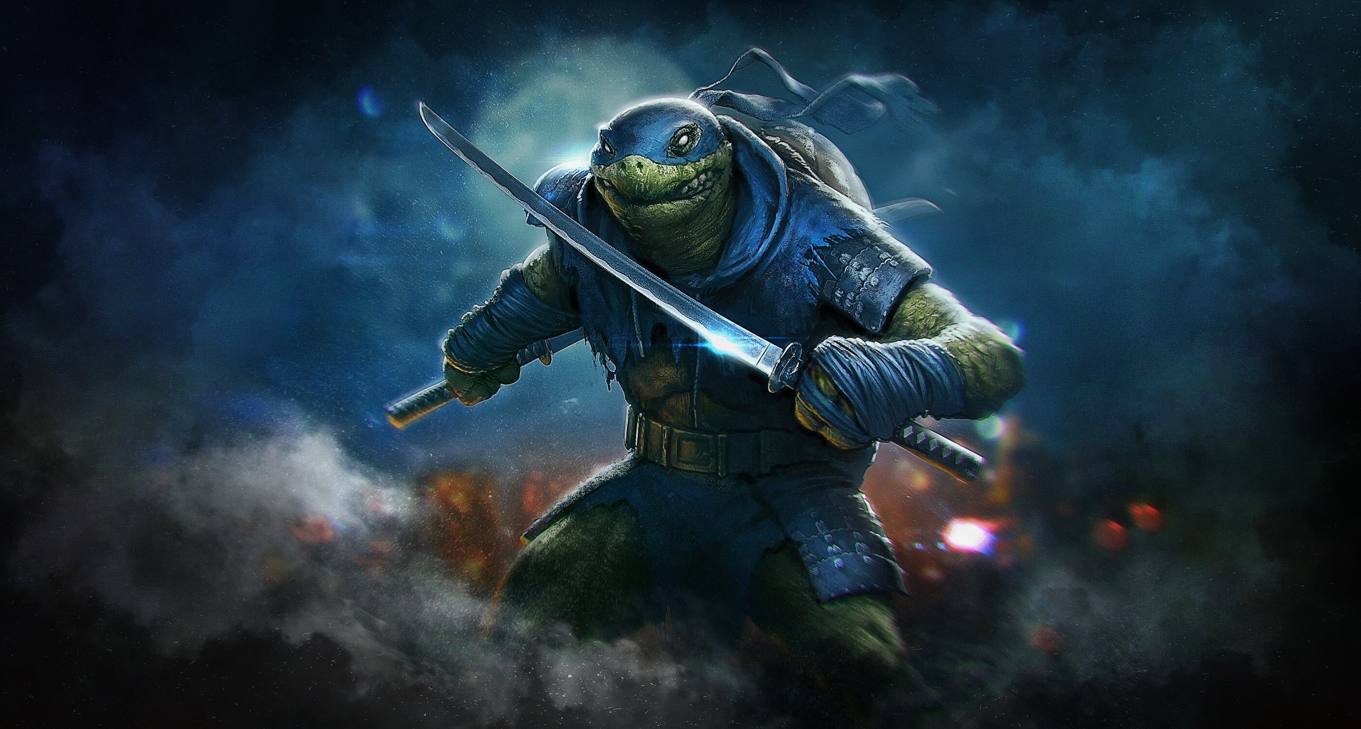 Leonardo (TMNT), Teenage Mutant Ninja Turtles, 2K, HD Wallpaper