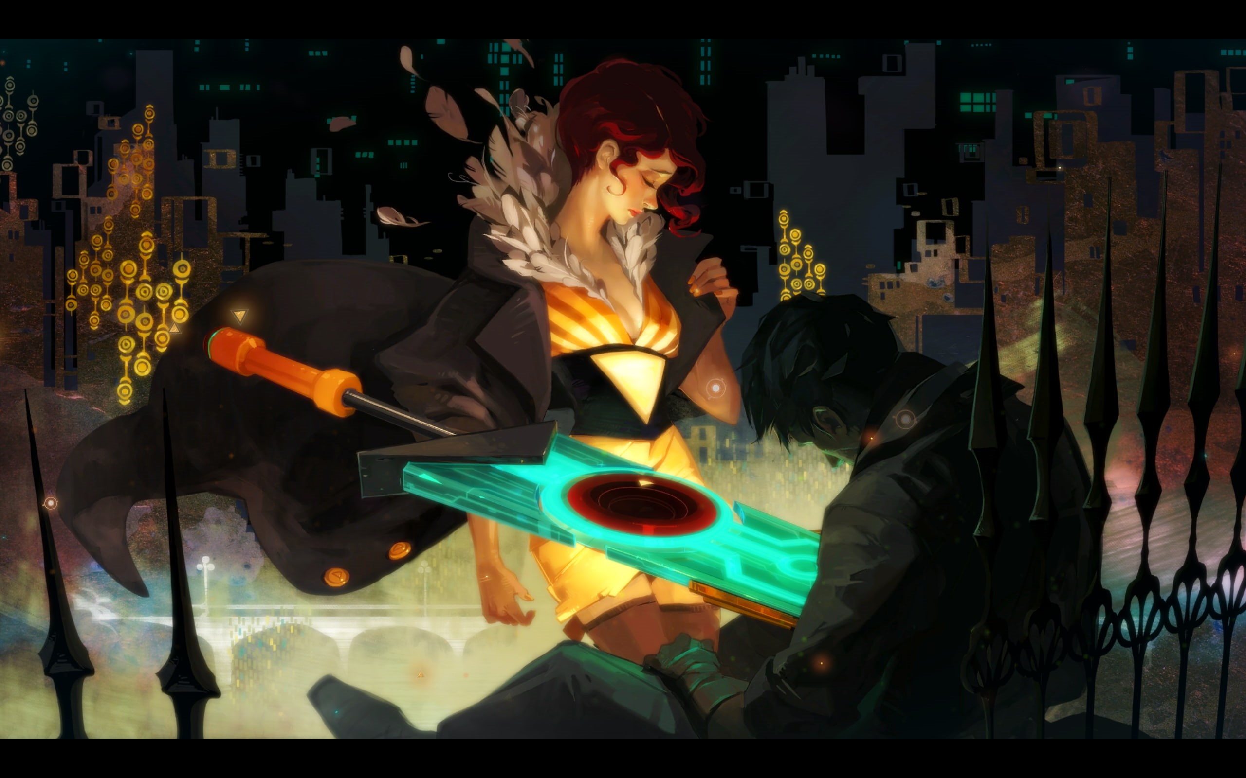Transistor, Supergiant Games, 2K, Red (Transistor), HD Wallpaper