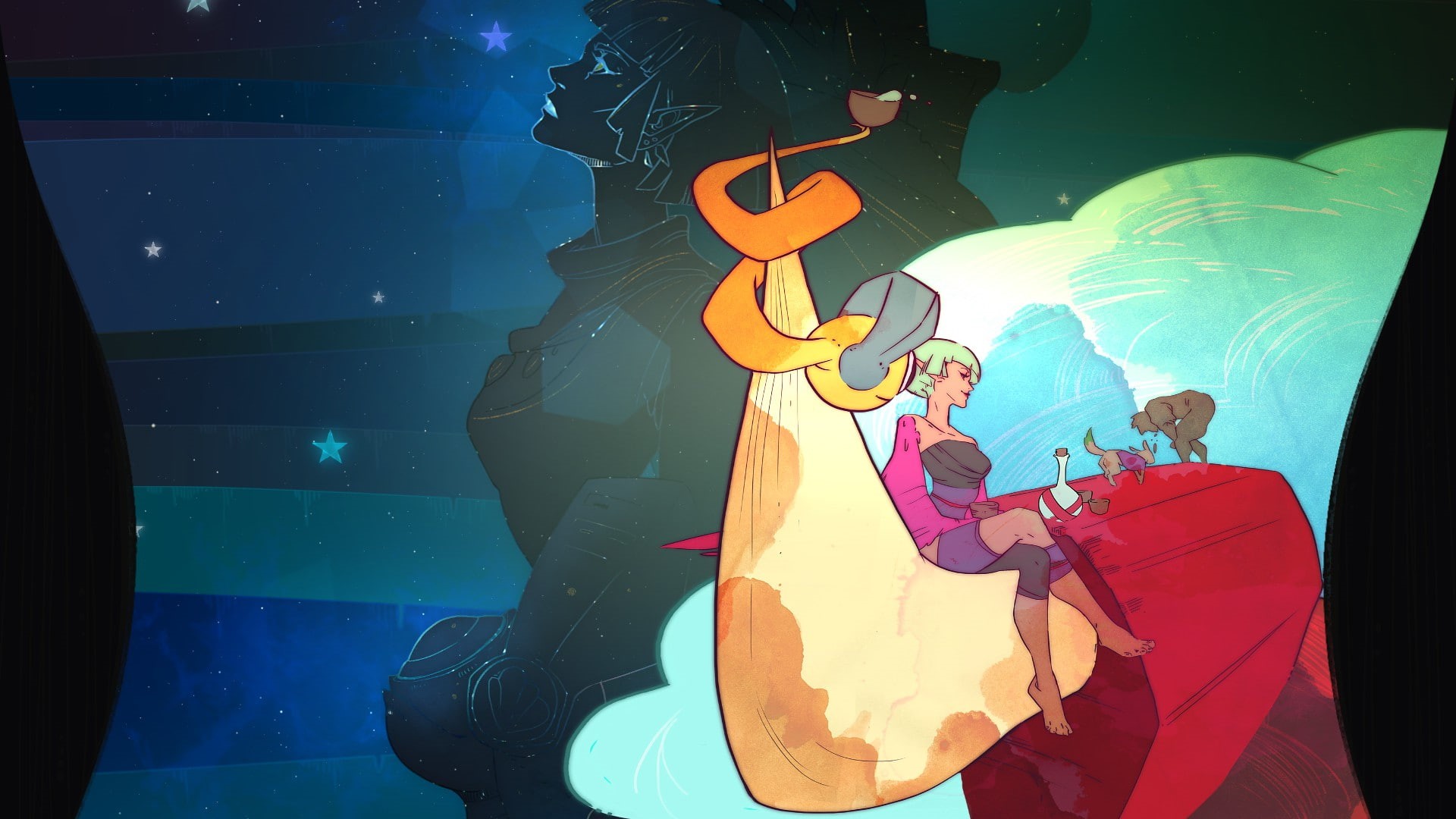 artwork, 1080P, Pyre, video games, Supergiant Games, HD Wallpaper