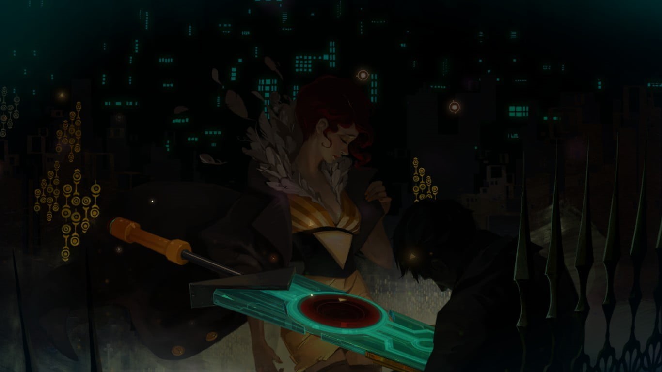redhead, night, Transistor, real people, shadow, front view, leisure activity, transistors, standing, illuminated, sword, men, lifestyles, architecture, HD Wallpaper