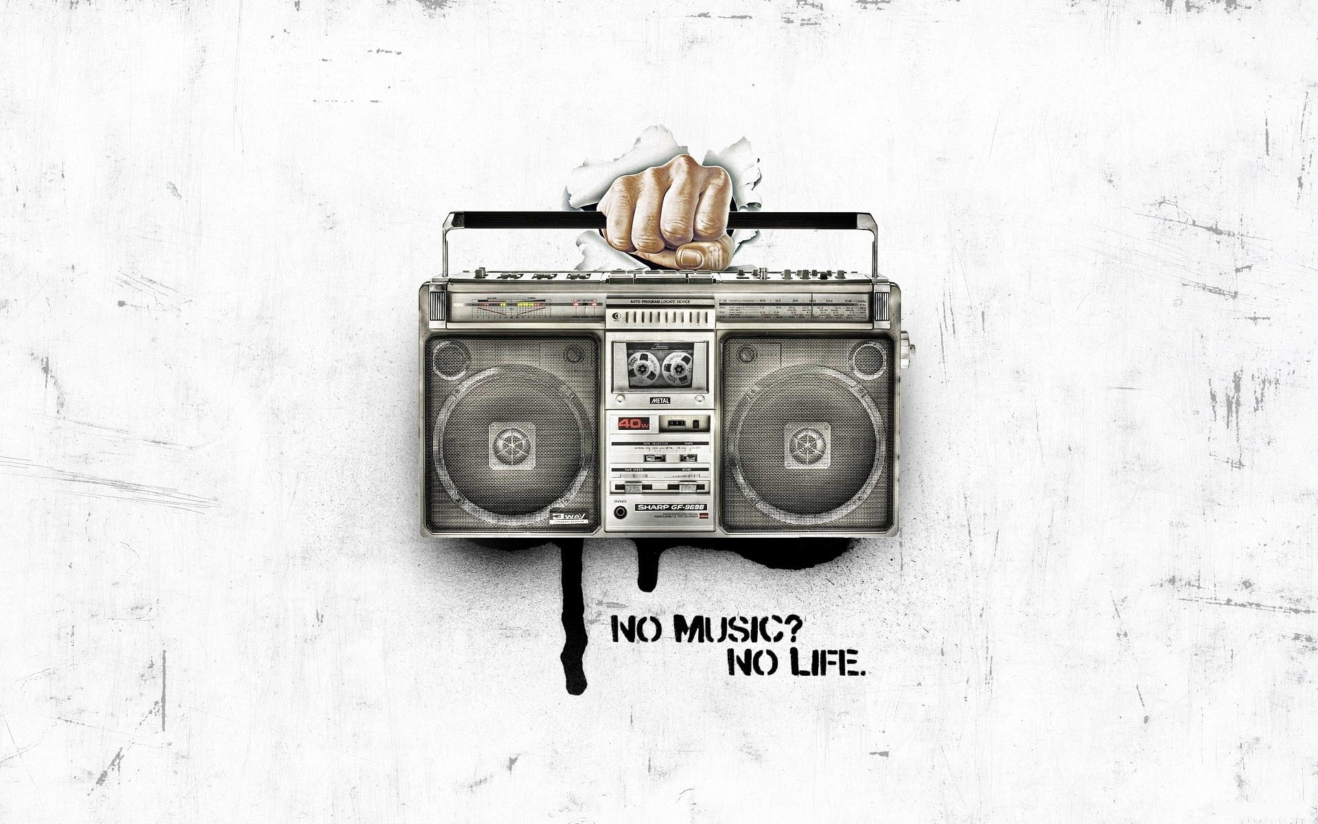 gray, black, old tape, music, vintage tape, life, cassette, radio, player, 1080P, HD Wallpaper
